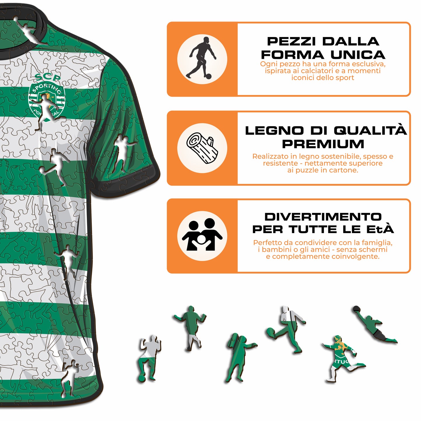 Maglia Sporting CP® - Puzzle di Legno