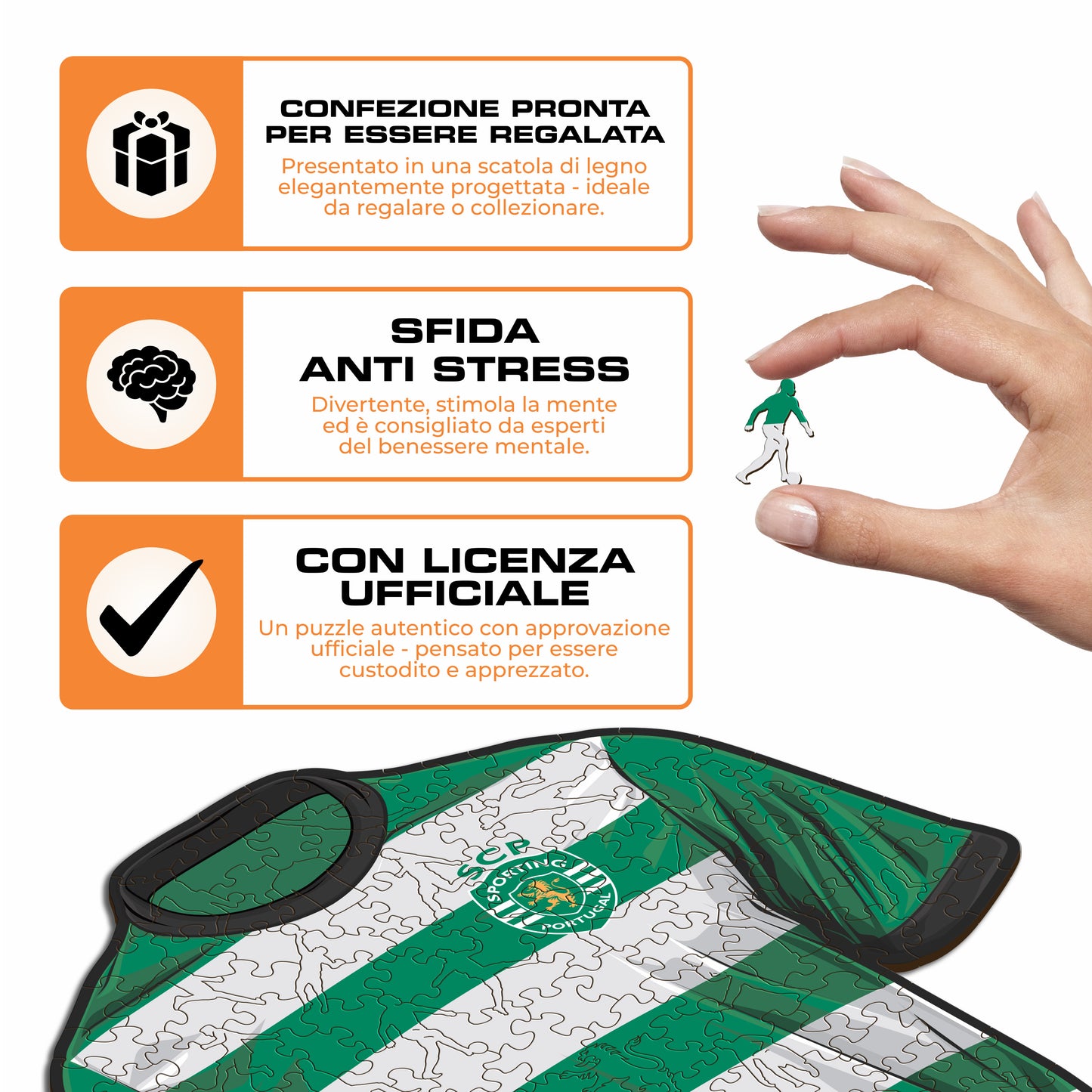 Maglia Sporting CP® - Puzzle di Legno