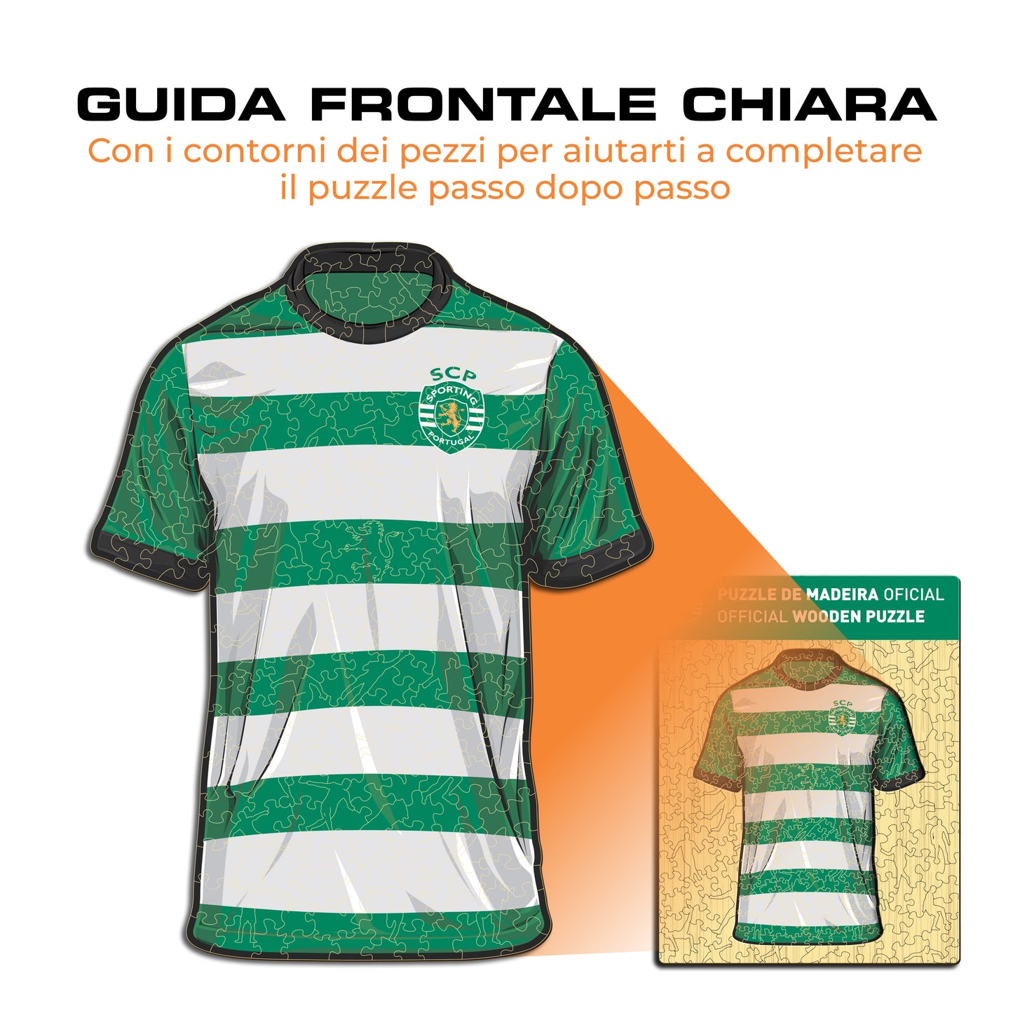 Maglia Sporting CP® - Puzzle di Legno