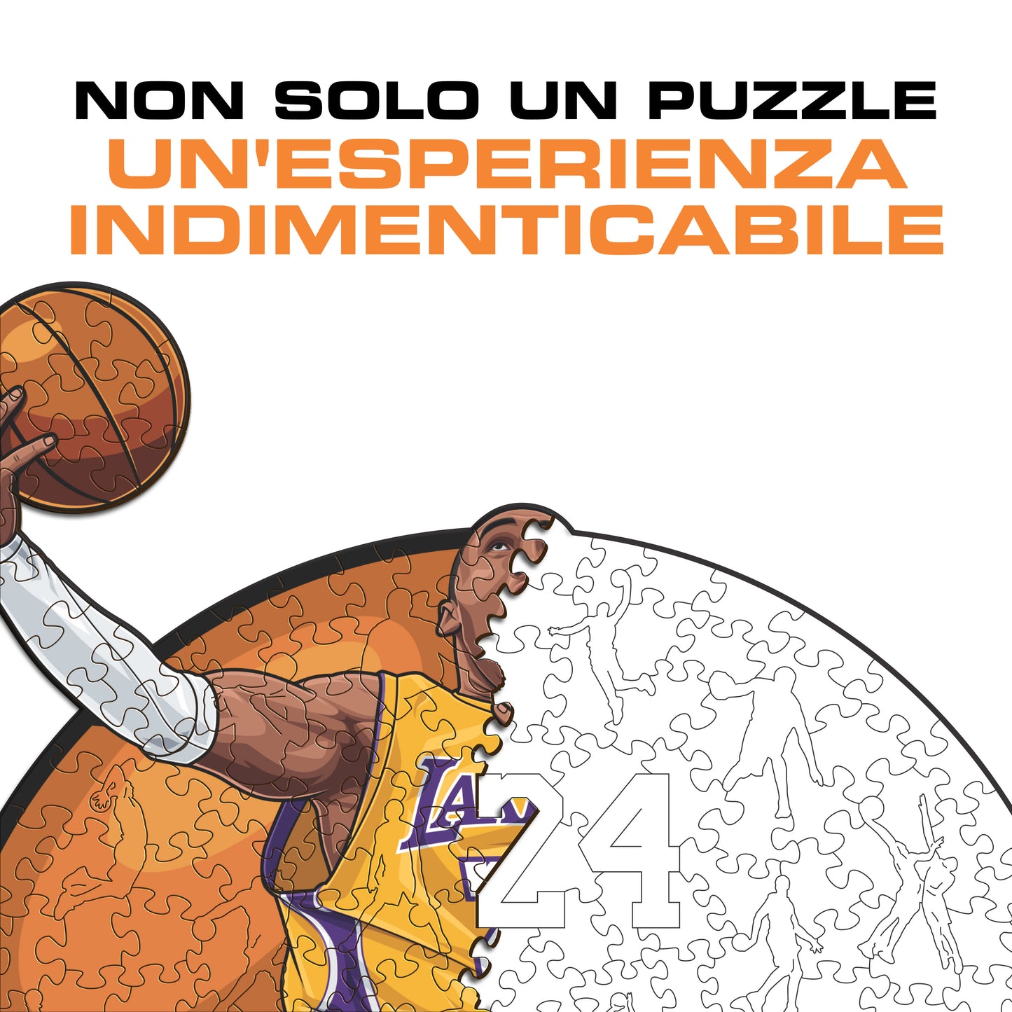 Kobe Bryant - Puzzle di Legno