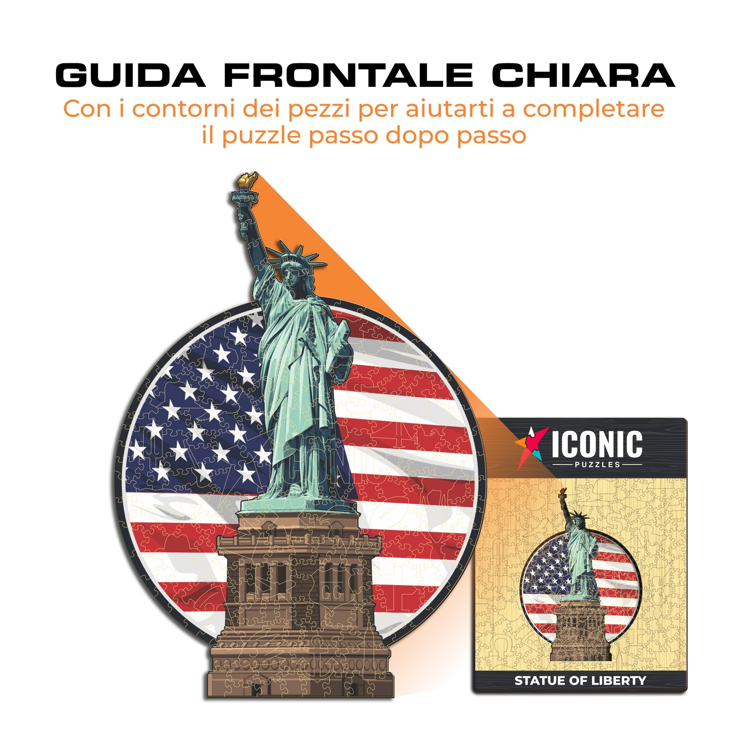 Statua della Libertà - Puzzle di Legno