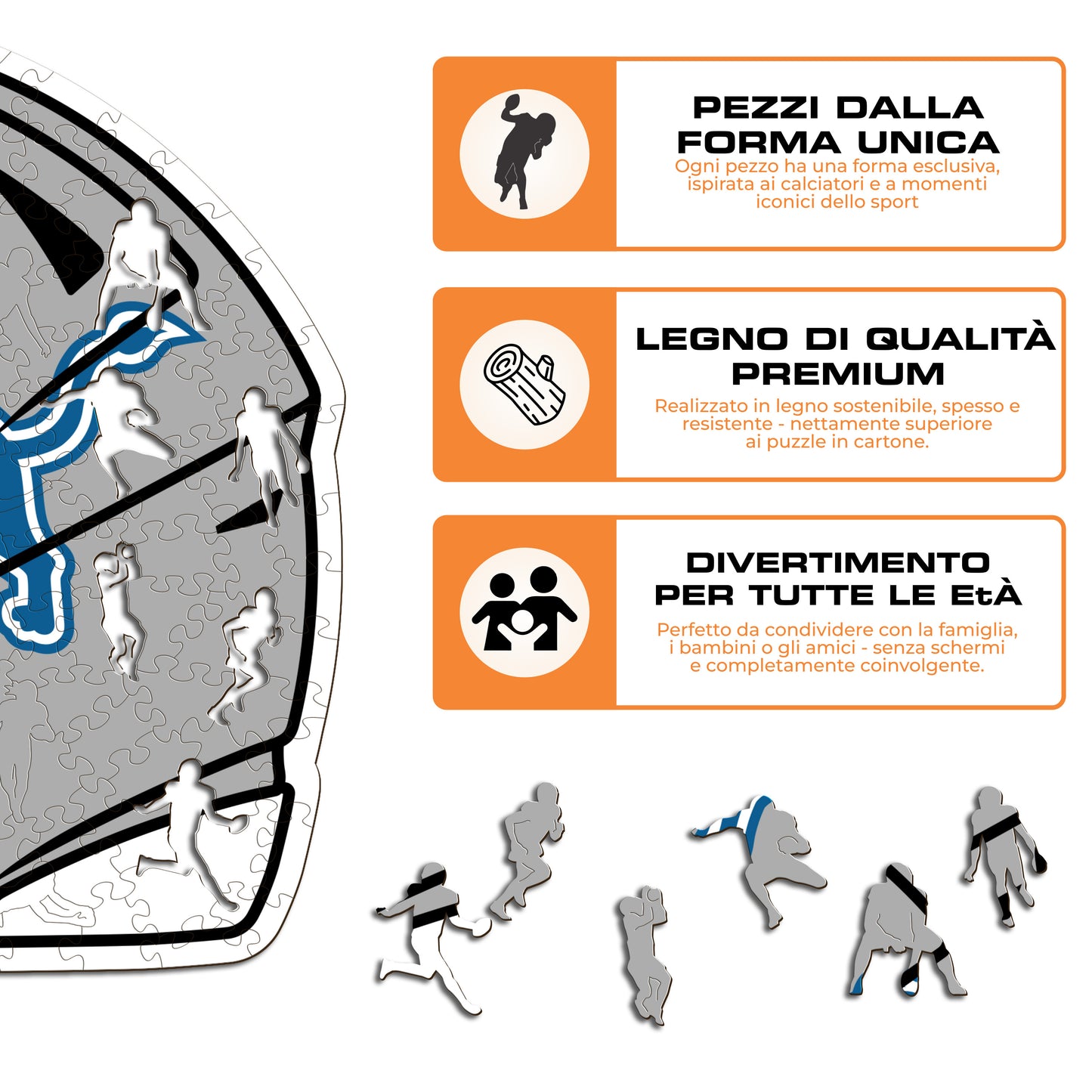 Casco Detroit Lions™ - Puzzle di Legno