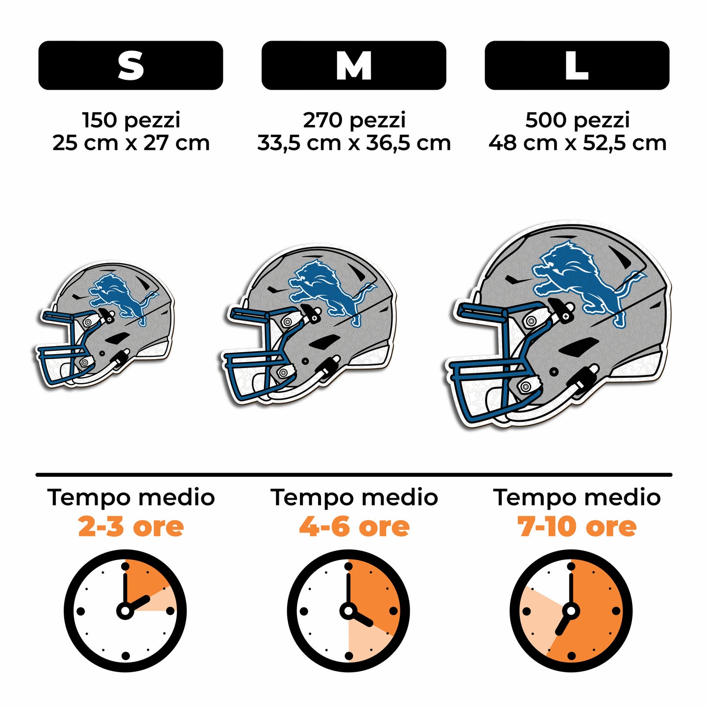 Casco Detroit Lions™ - Puzzle di Legno