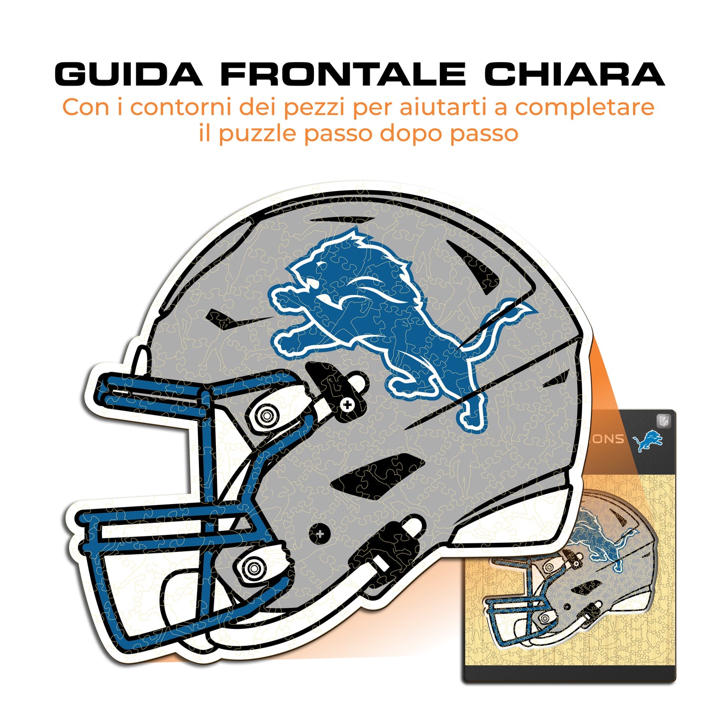 Casco Detroit Lions™ - Puzzle di Legno