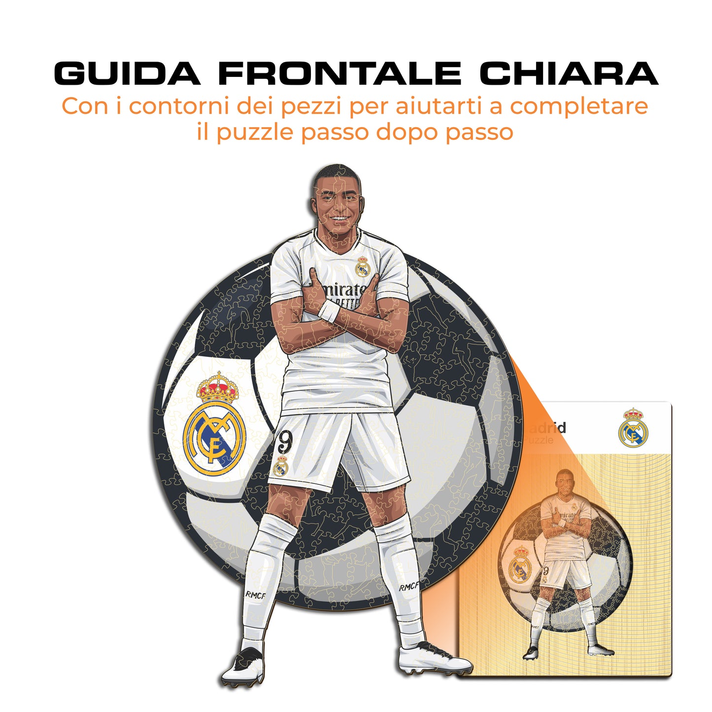 Kylian Mbappé - Puzzle di Legno