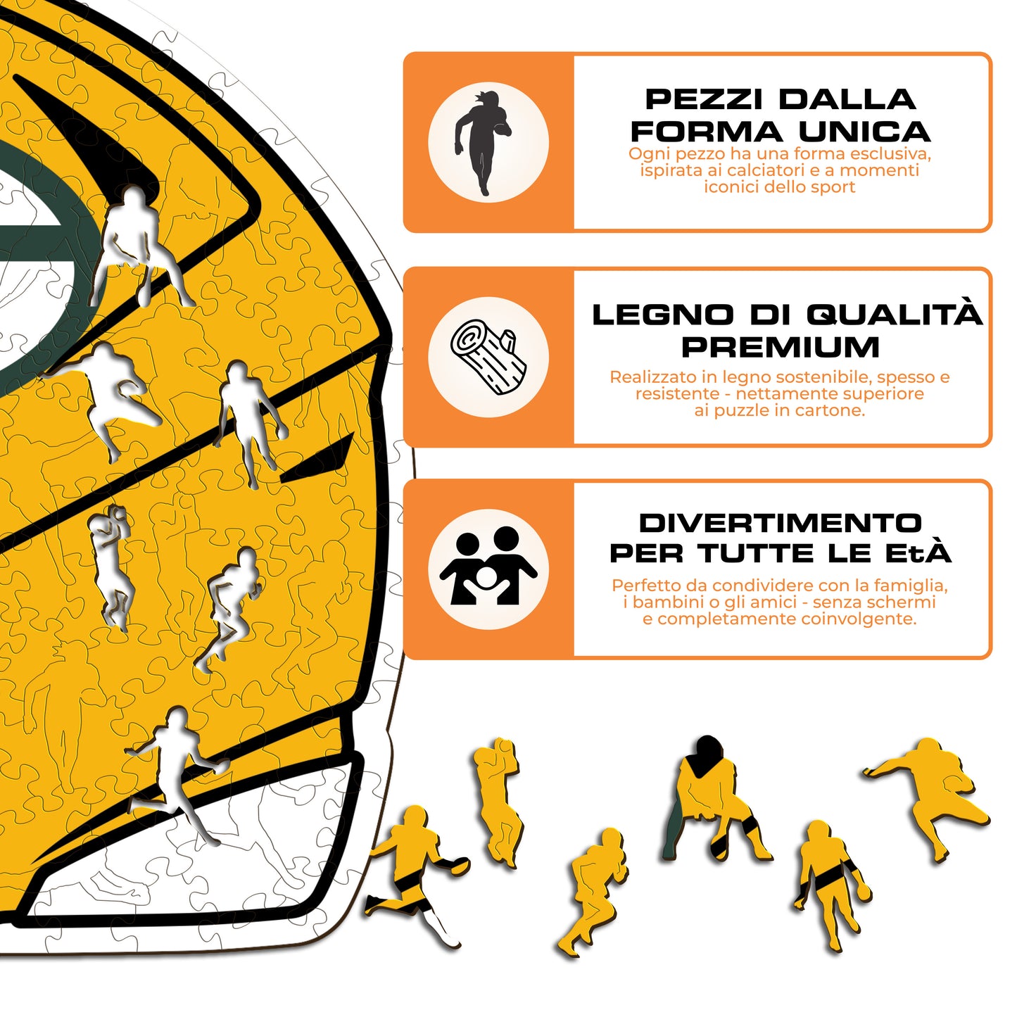 Casco Green Bay Packers™ - Puzzle di Legno