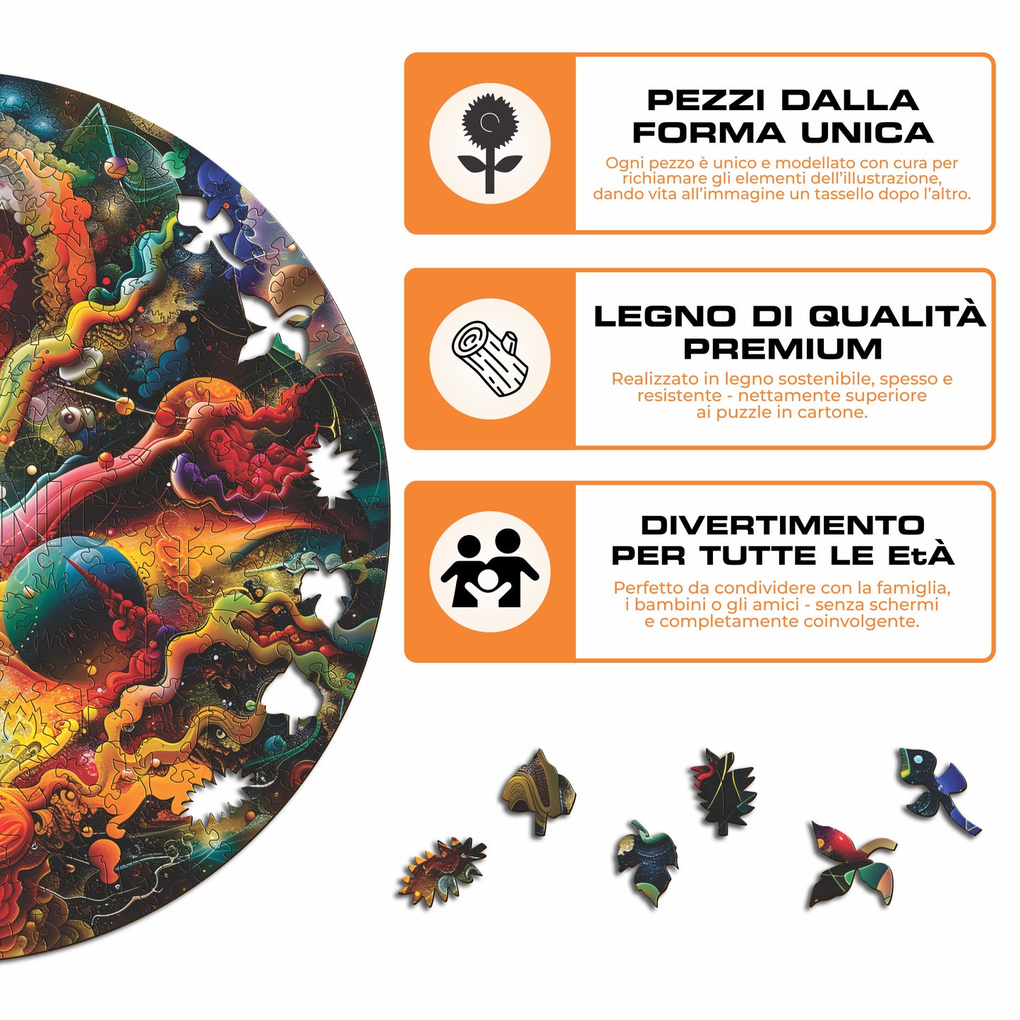 Luna Straordinaria - Puzzle di Legno