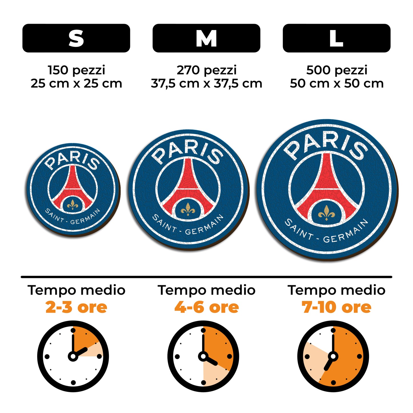 Logo Paris Saint-Germain® - Puzzle di Legno