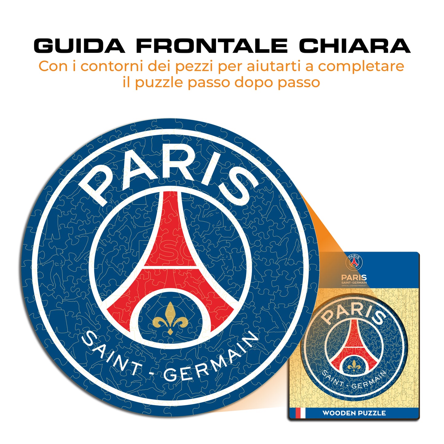 Logo Paris Saint-Germain® - Puzzle di Legno