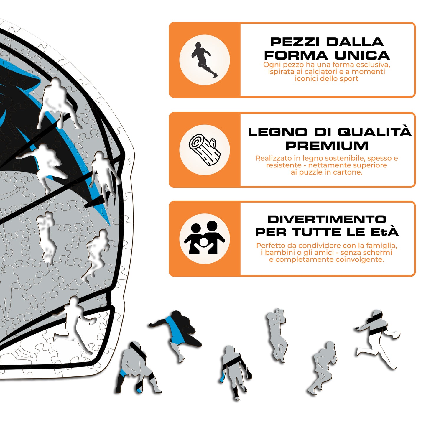 Casco Carolina Panthers™ - Puzzle di Legno