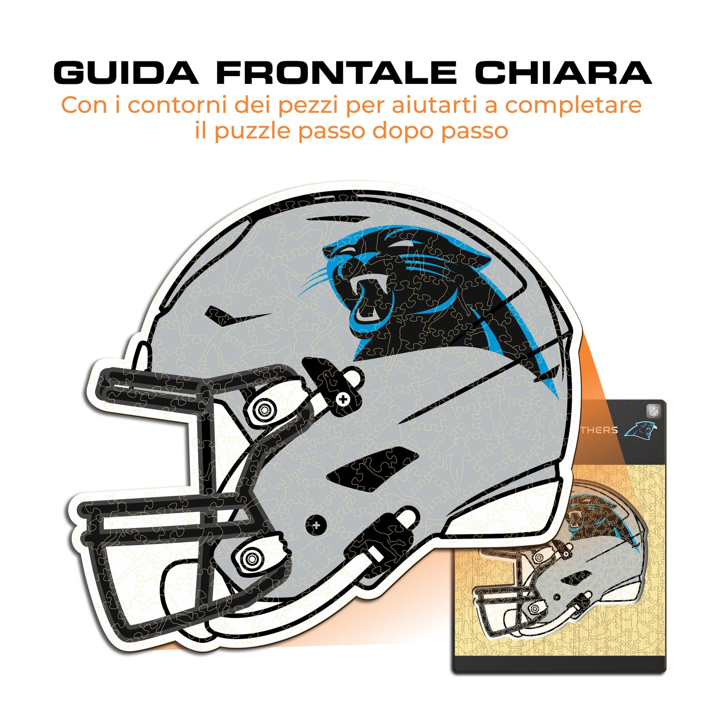 Casco Carolina Panthers™ - Puzzle di Legno