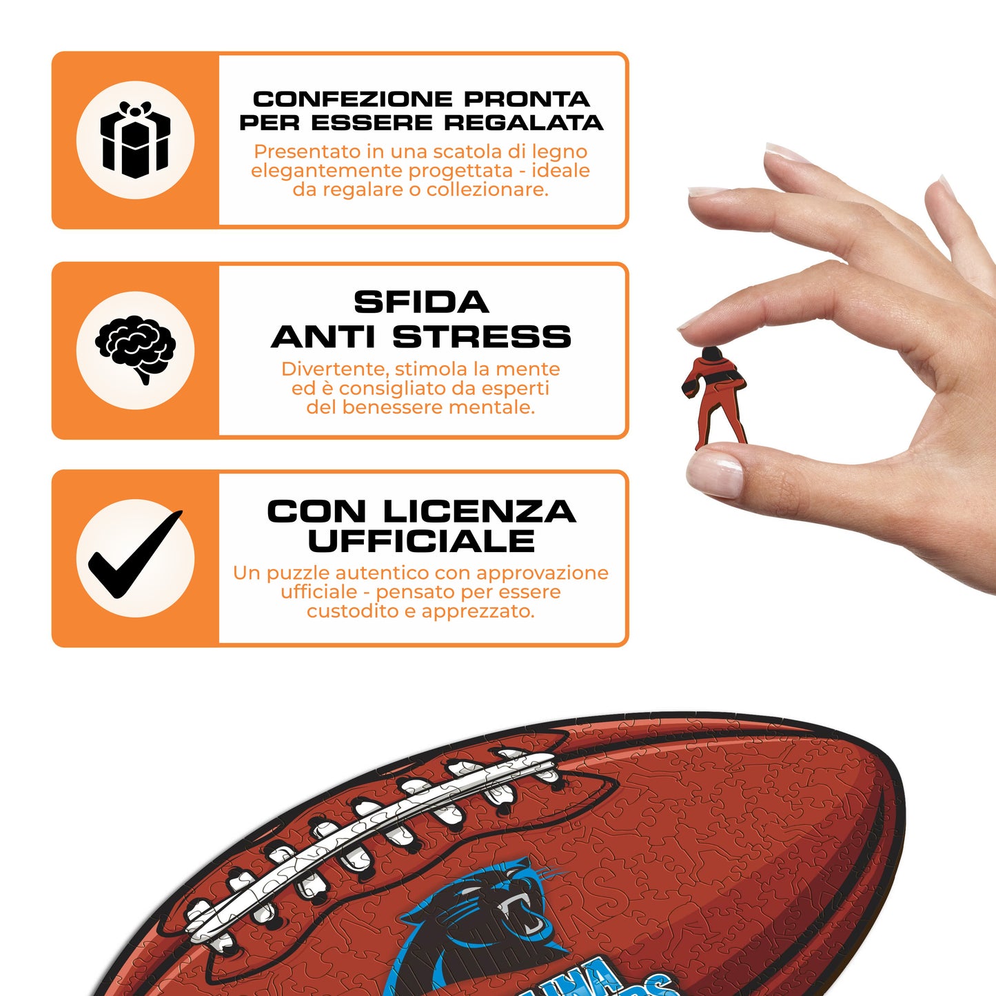 Palla Carolina Panthers™ - Puzzle di Legno
