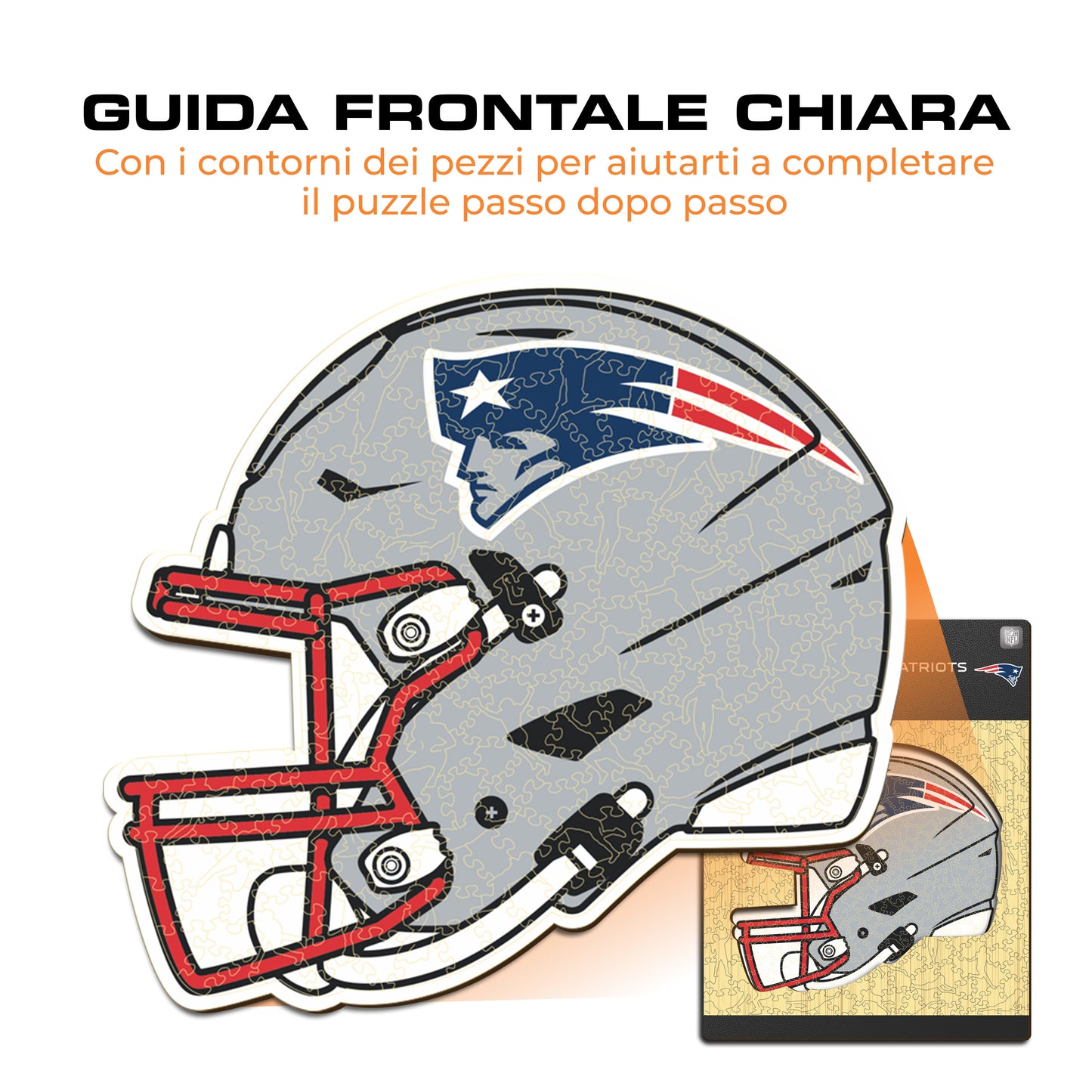Casco New England Patriots™ - Puzzle di Legno