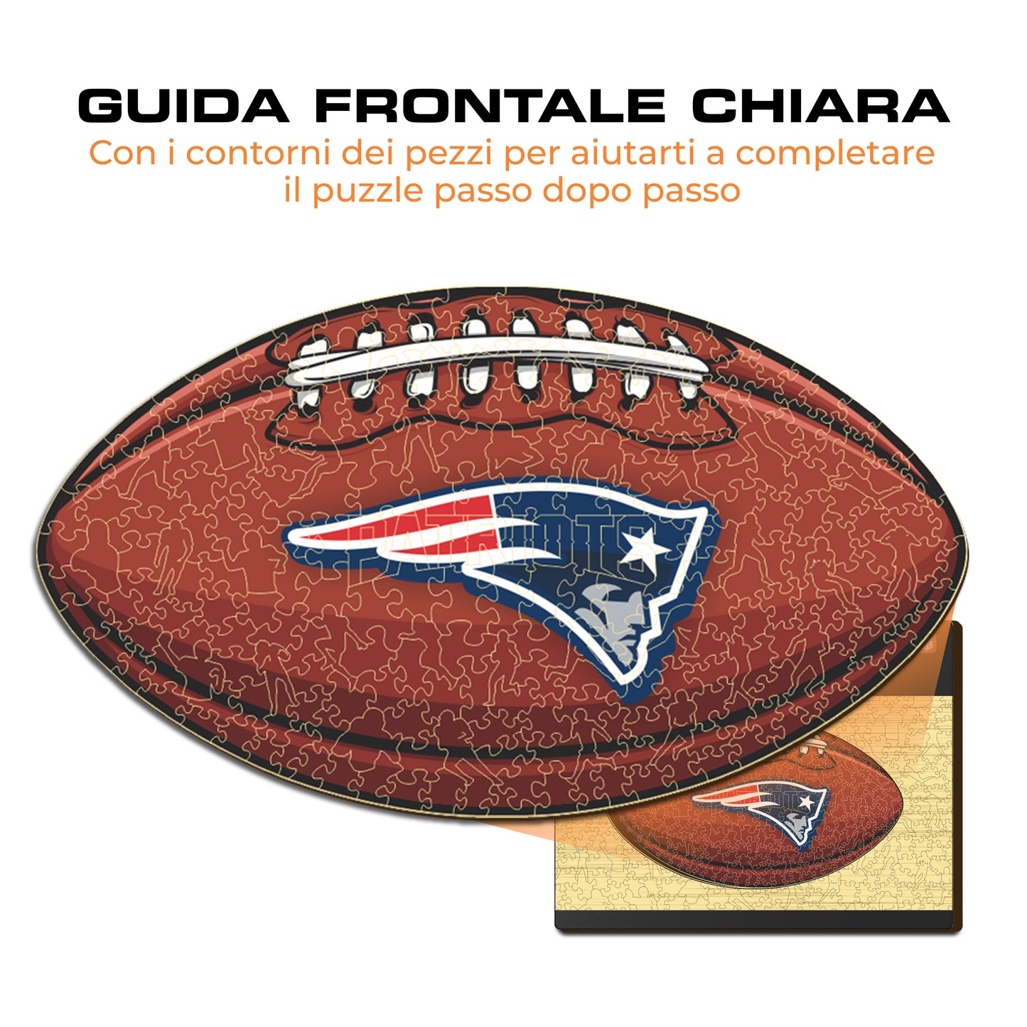 Palla New England Patriots™ - Puzzle di Legno