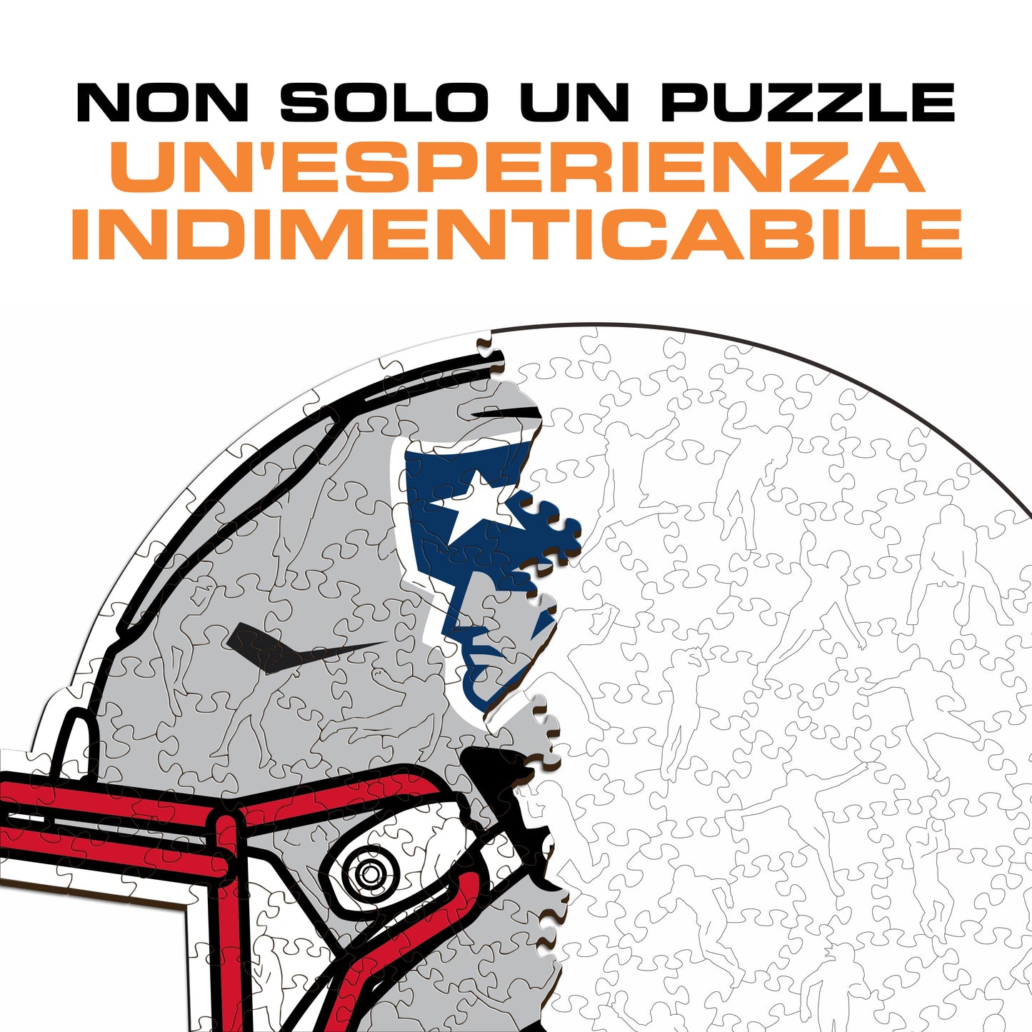 Casco New England Patriots™ - Puzzle di Legno