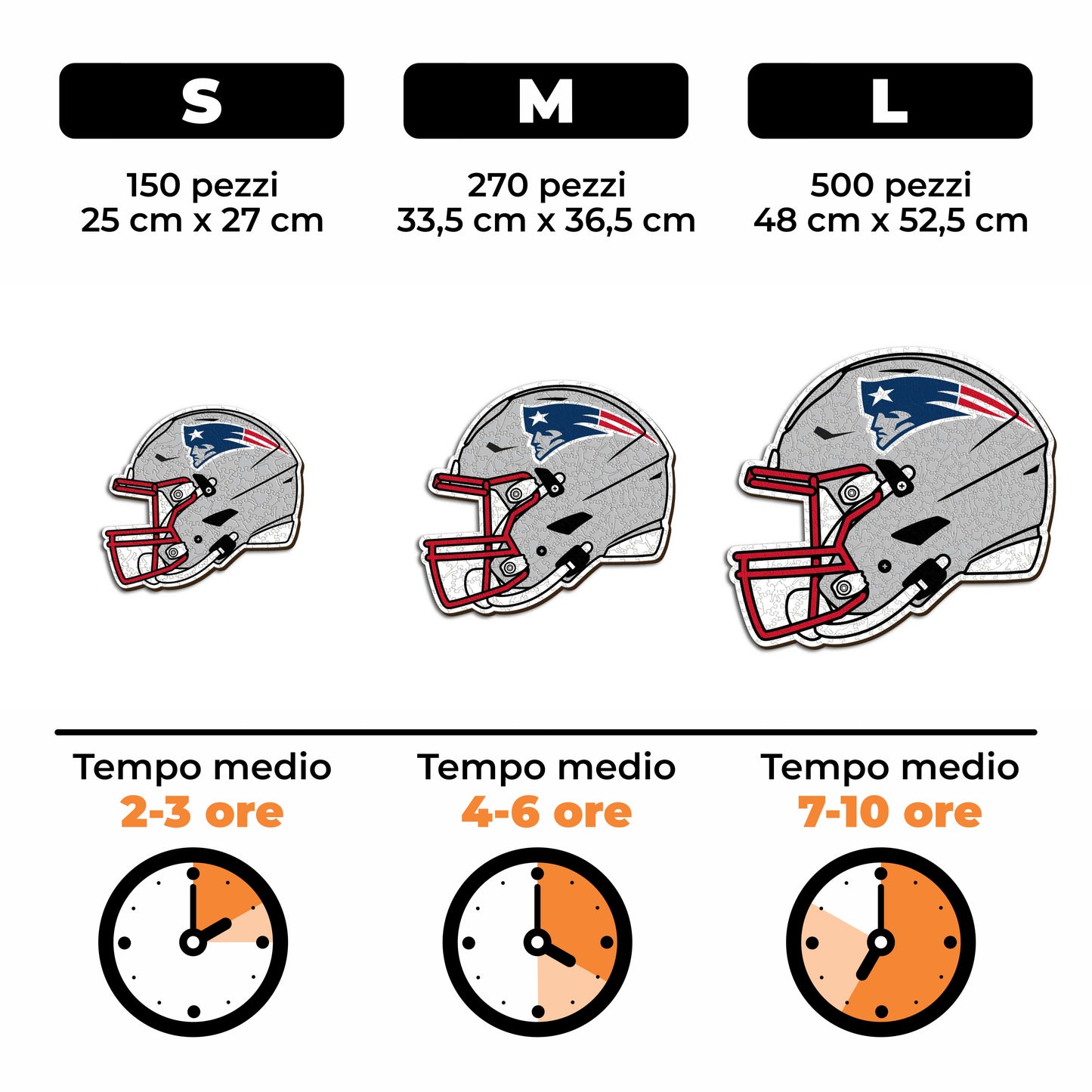 Casco New England Patriots™ - Puzzle di Legno