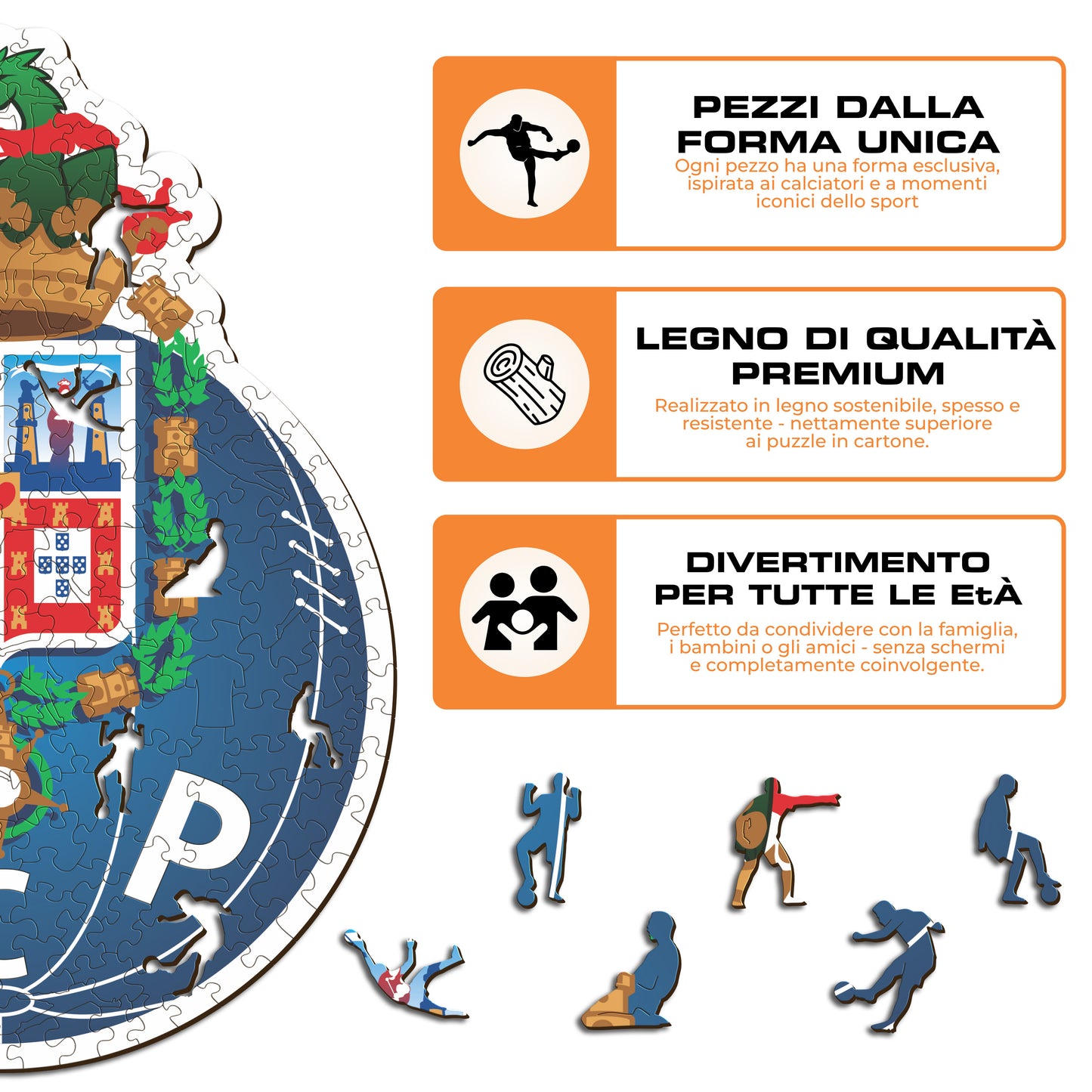 Logo Porto® - Puzzle di Legno