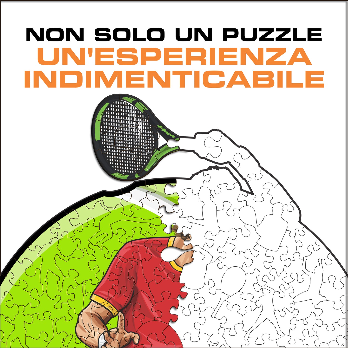 Rafael Nadal - Puzzle di Legno
