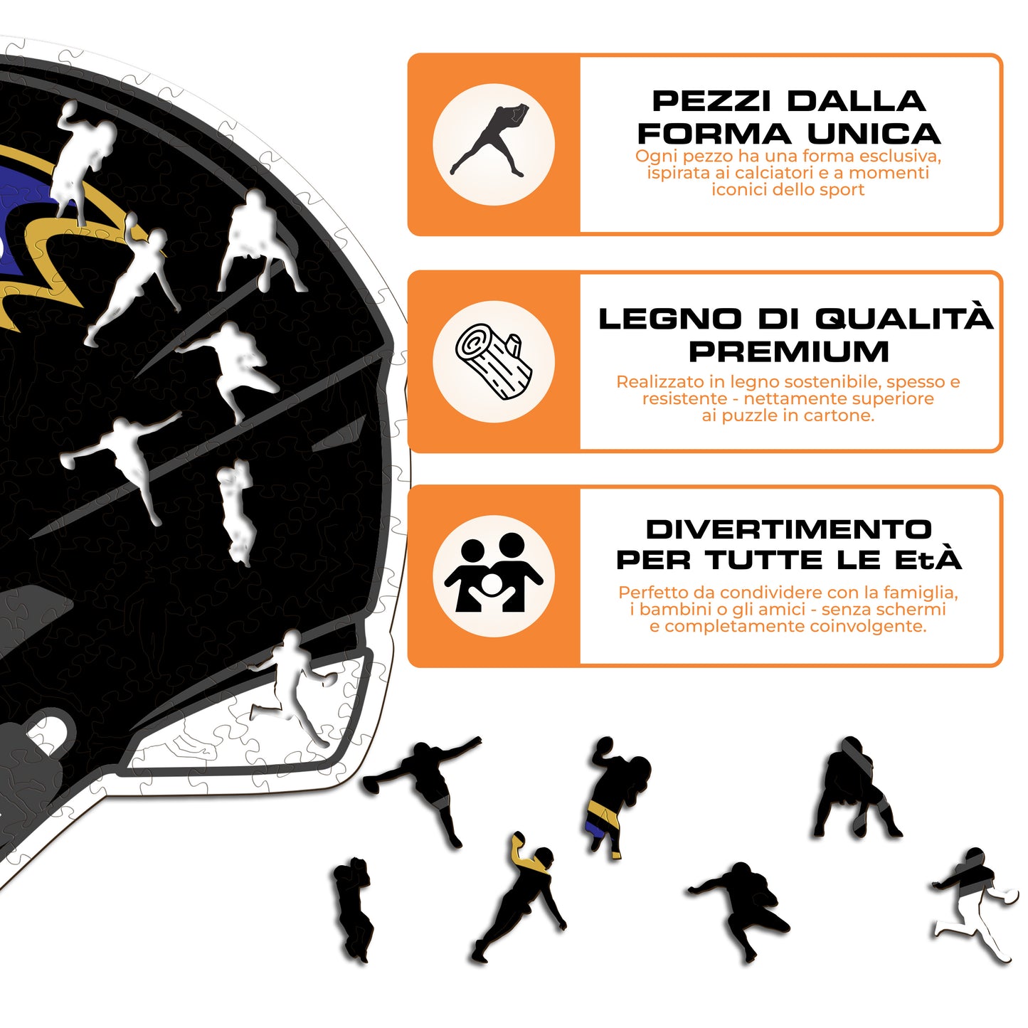 Casco Baltimore Ravens™ - Puzzle di Legno