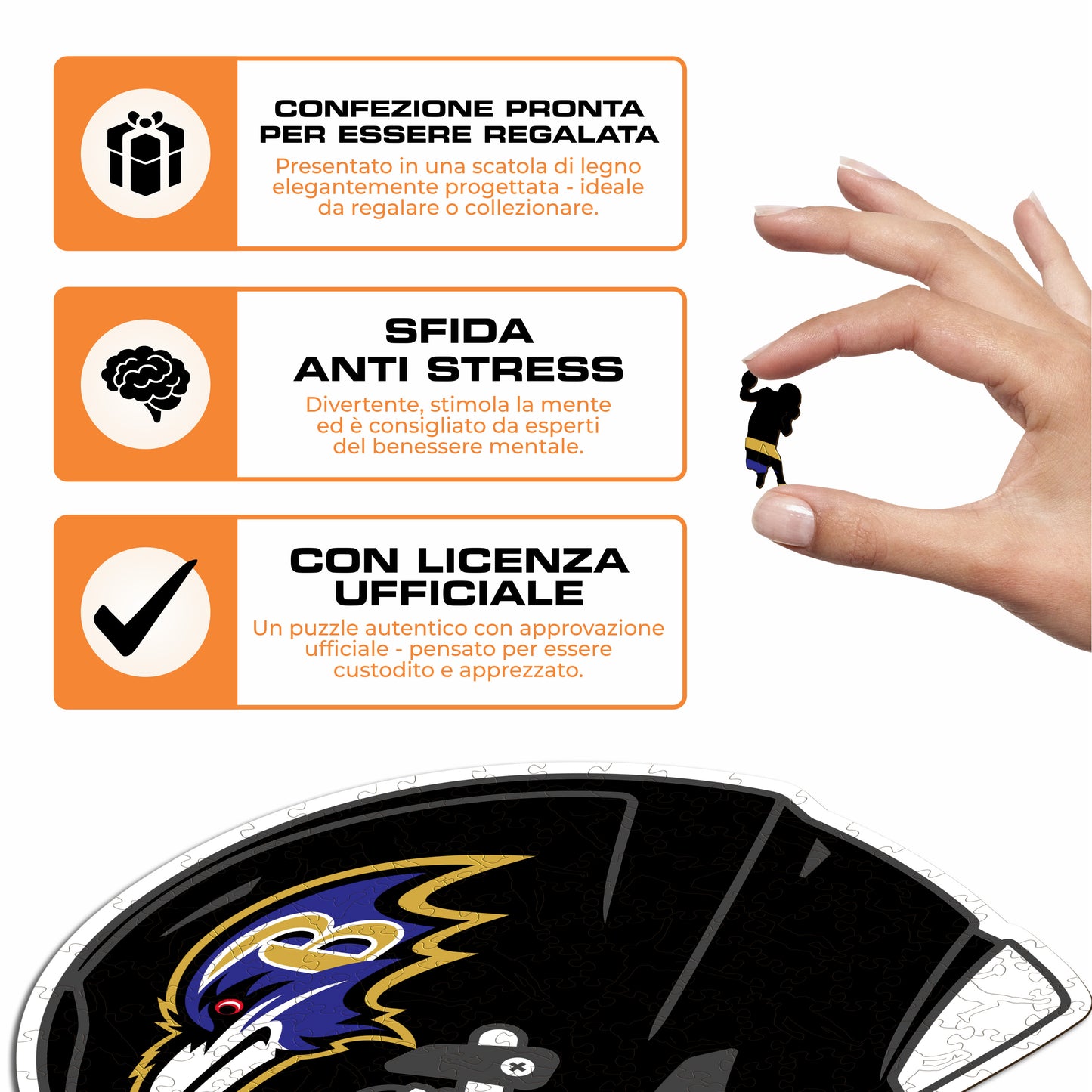 Casco Baltimore Ravens™ - Puzzle di Legno