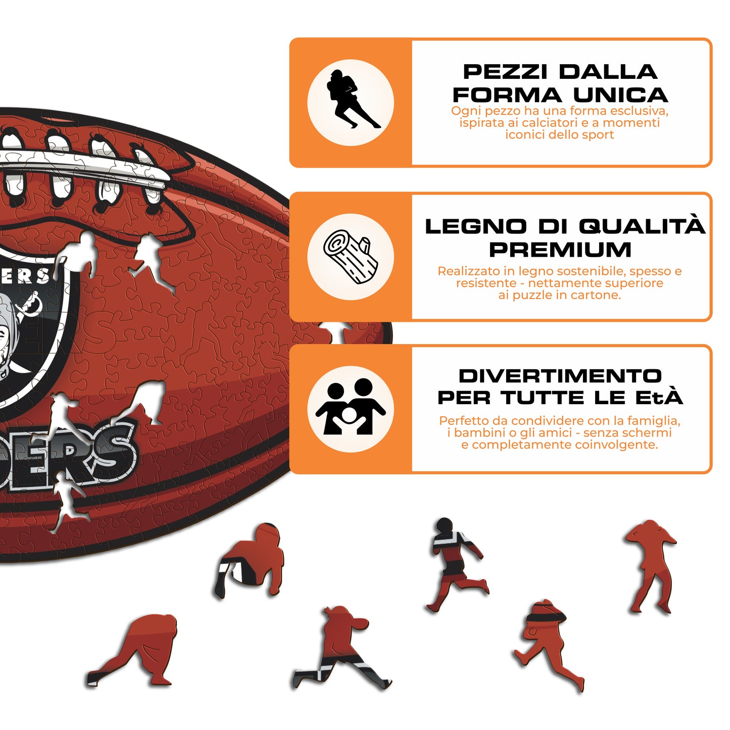 Palla Las Vegas Raiders™ - Puzzle di Legno