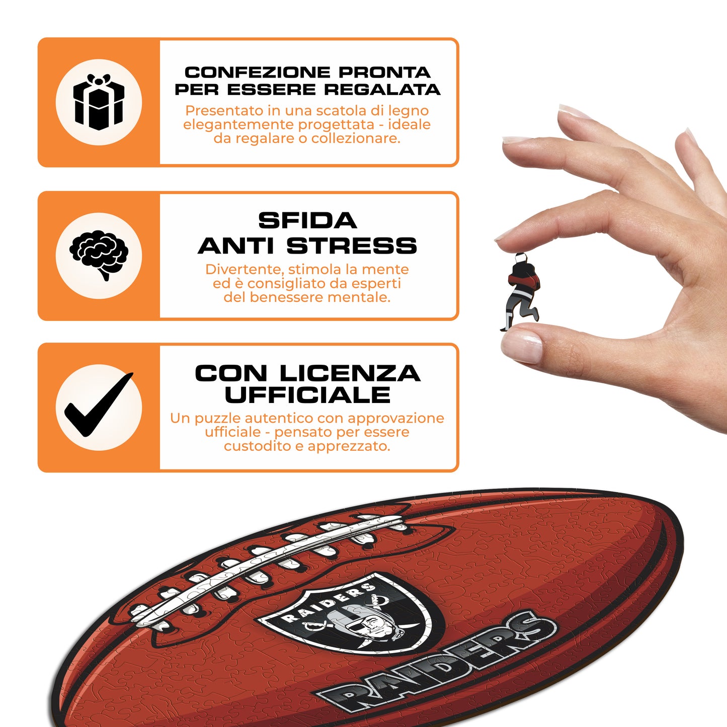 Palla Las Vegas Raiders™ - Puzzle di Legno