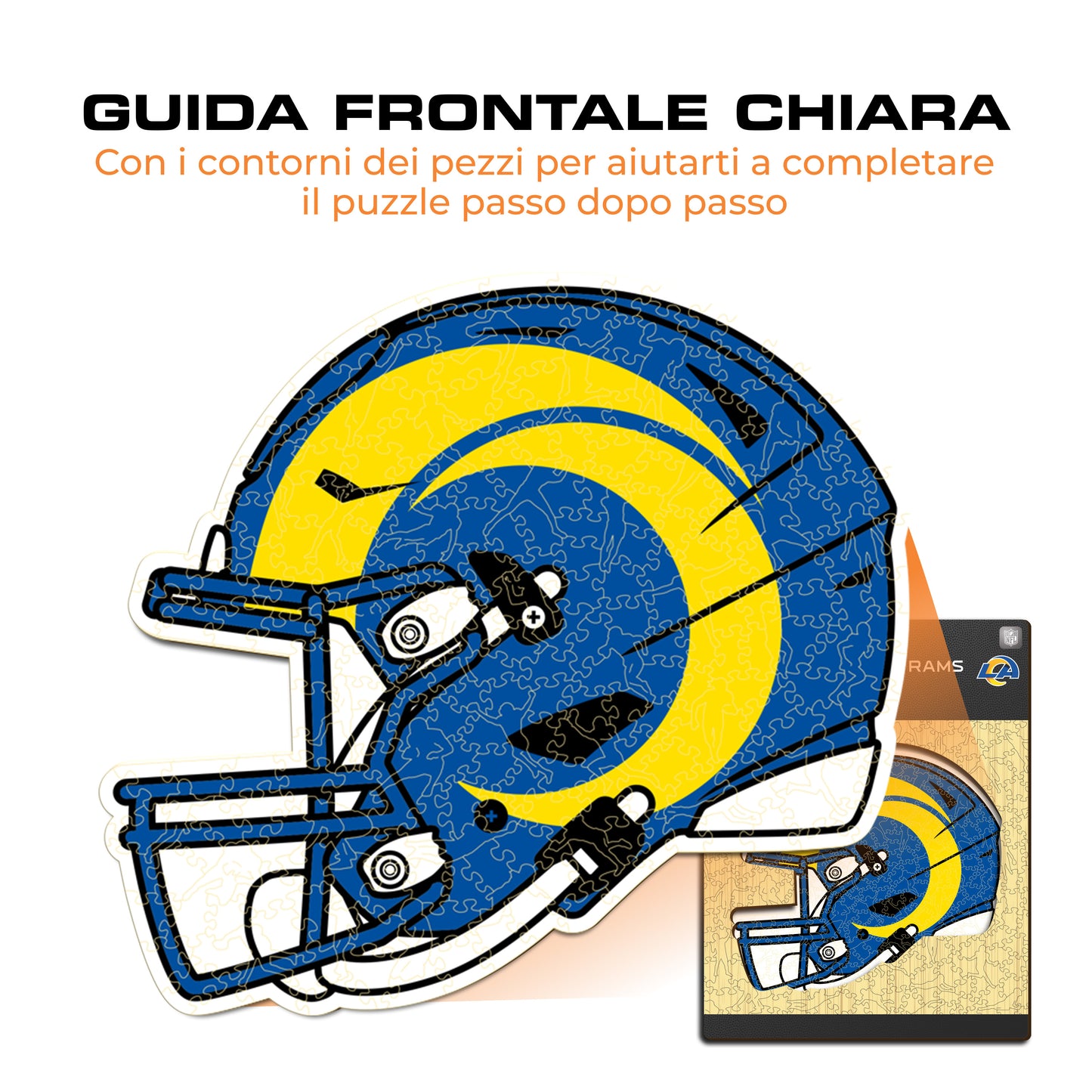 Casco Los Angeles Rams™ - Puzzle di Legno