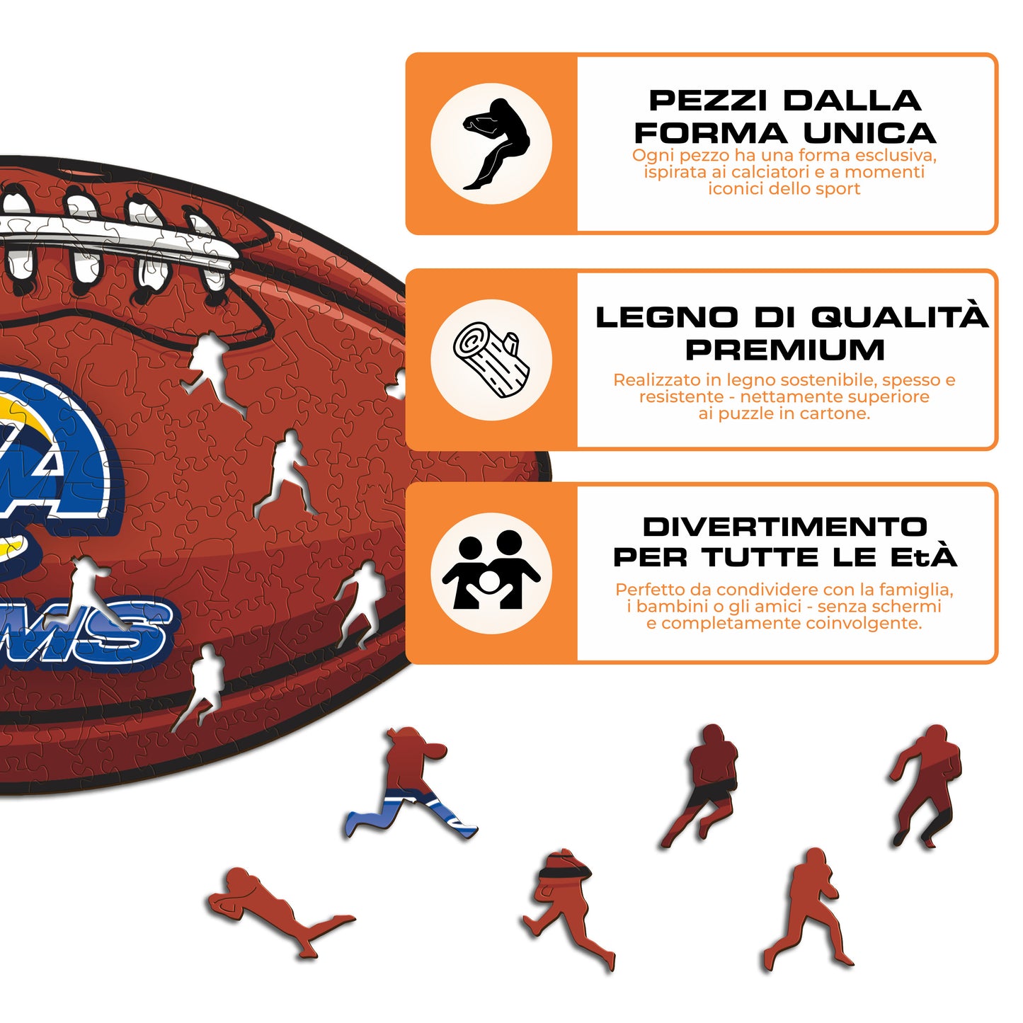 Palla Los Angeles Rams™ - Puzzle di Legno