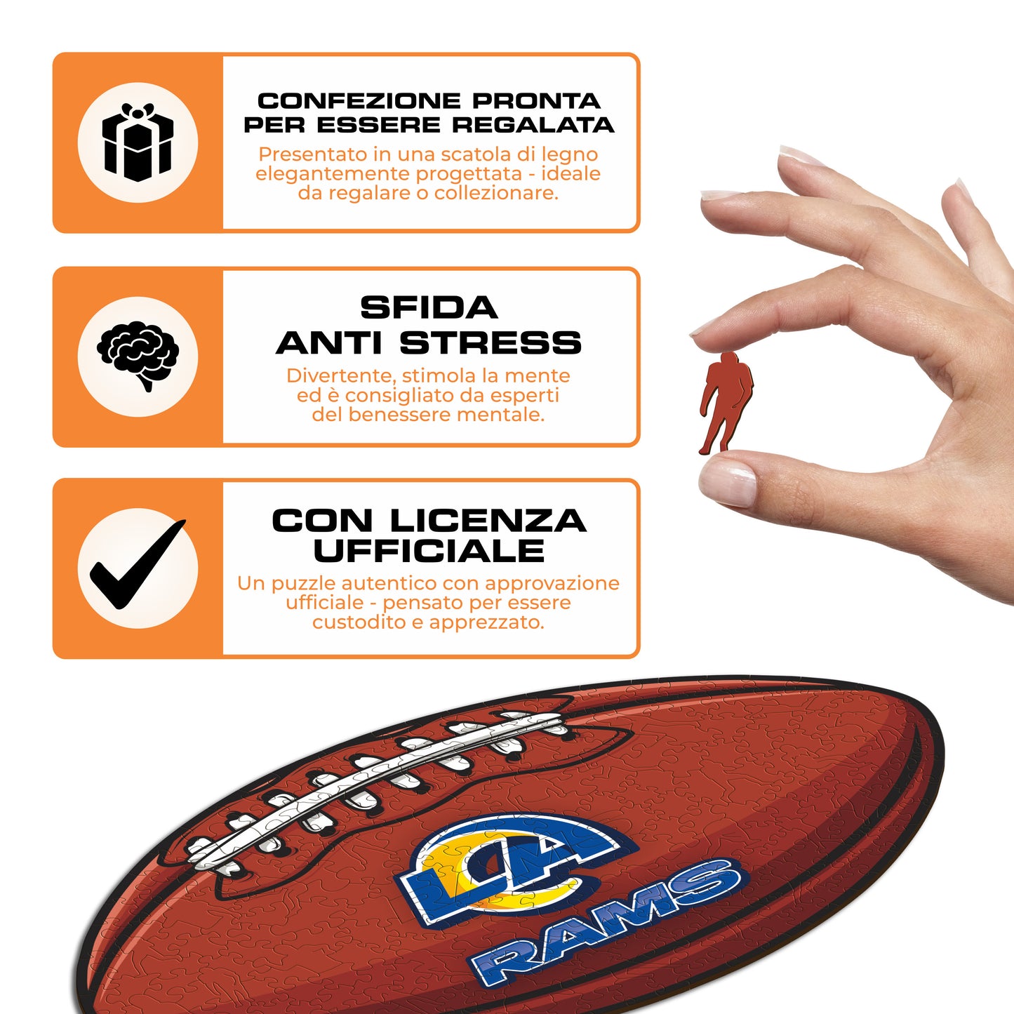 Palla Los Angeles Rams™ - Puzzle di Legno
