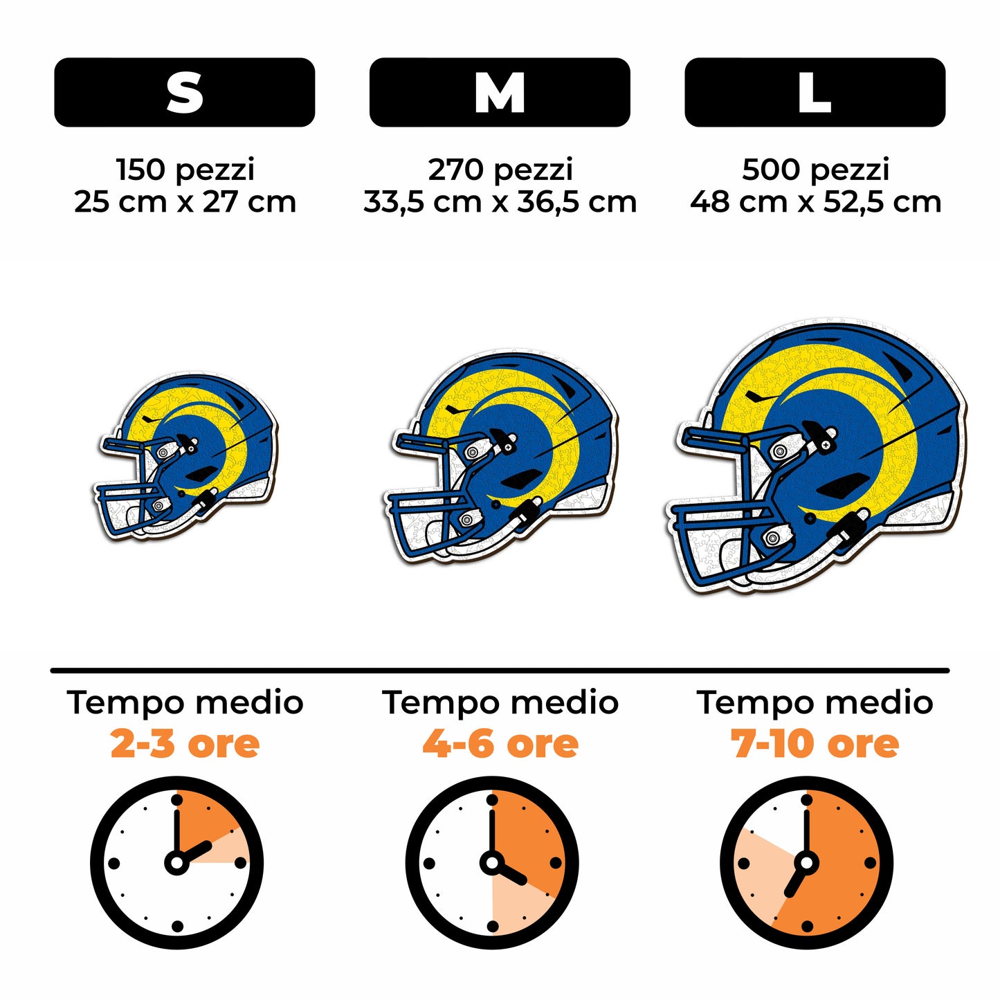 Casco Los Angeles Rams™ - Puzzle di Legno