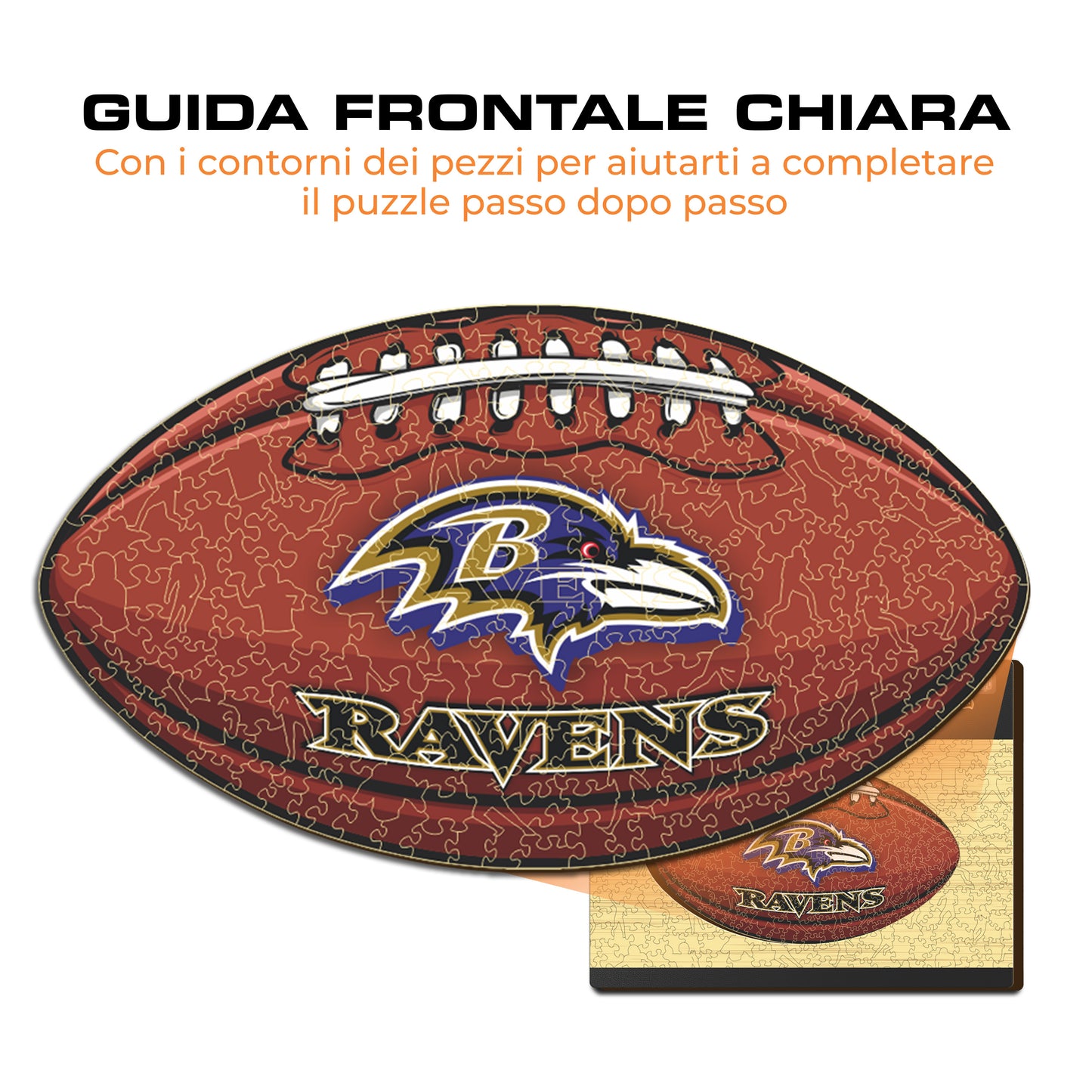 Palla Baltimore Ravens™ - Puzzle di Legno