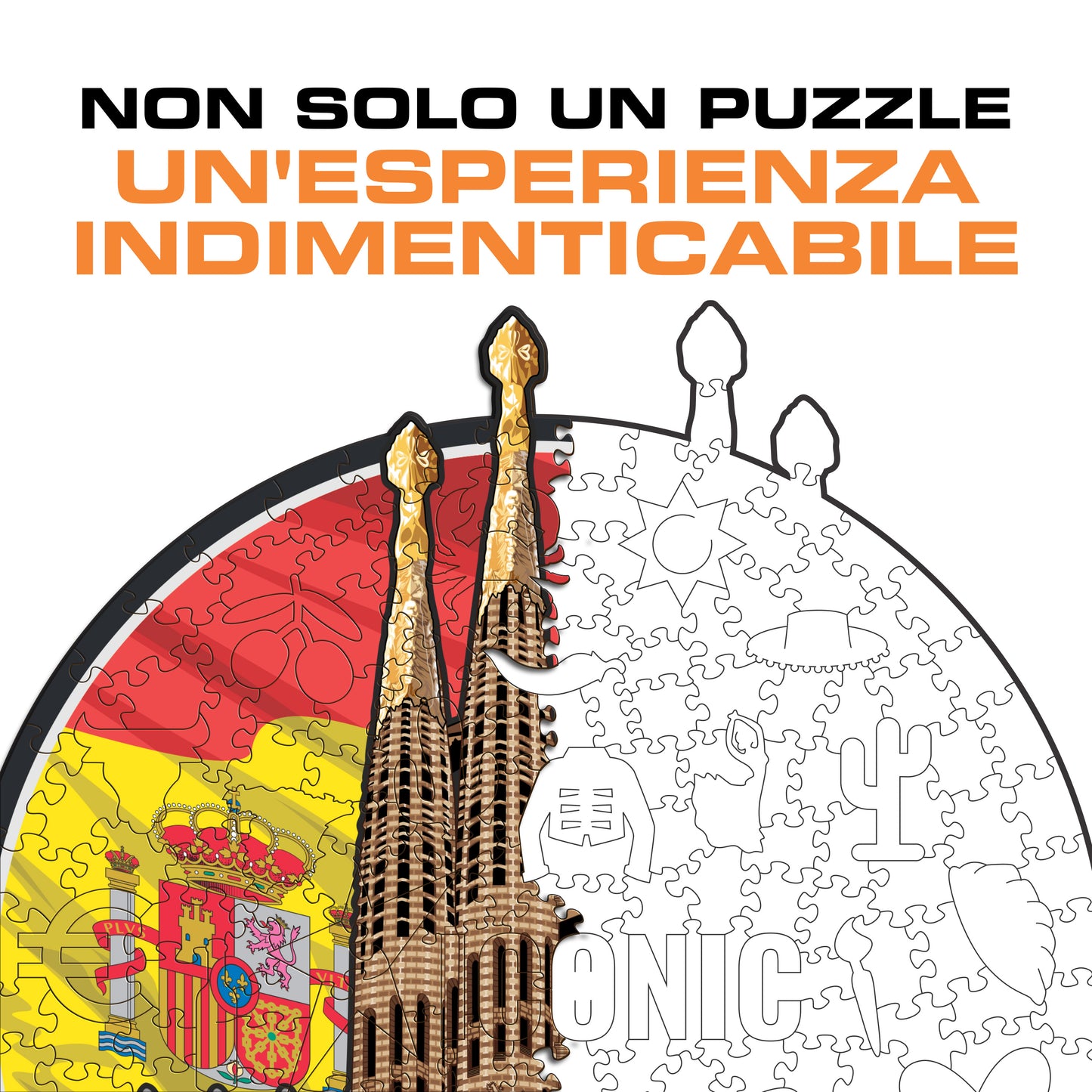 Sagrada Família - Puzzle di Legno