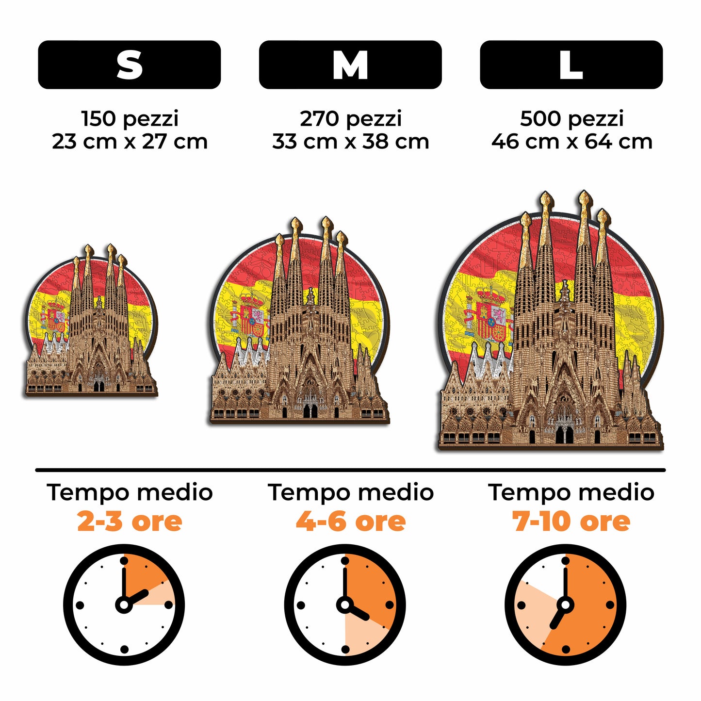 Sagrada Família - Puzzle di Legno
