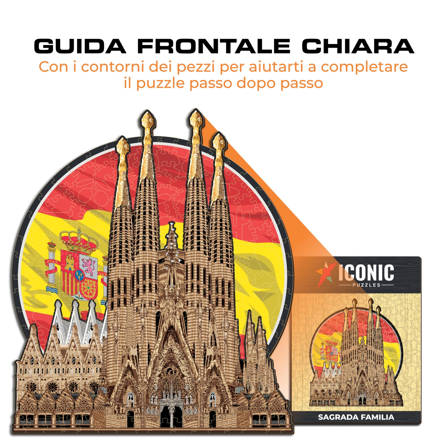 Sagrada Família - Puzzle di Legno