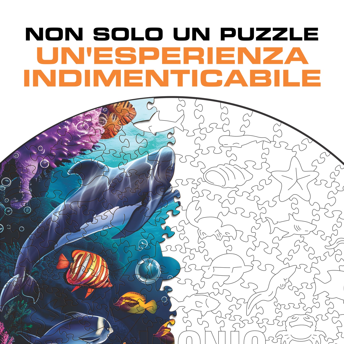 Animali Marini - Puzzle di Legno