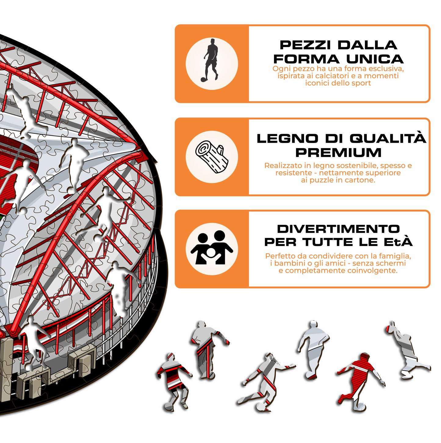 Stadio Benfica® - Puzzle di Legno