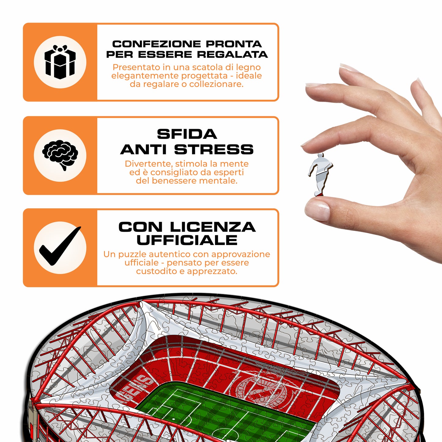 Stadio Benfica® - Puzzle di Legno