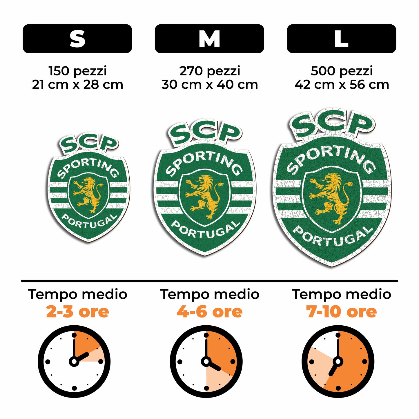 Logo Sporting CP® - Puzzle di Legno