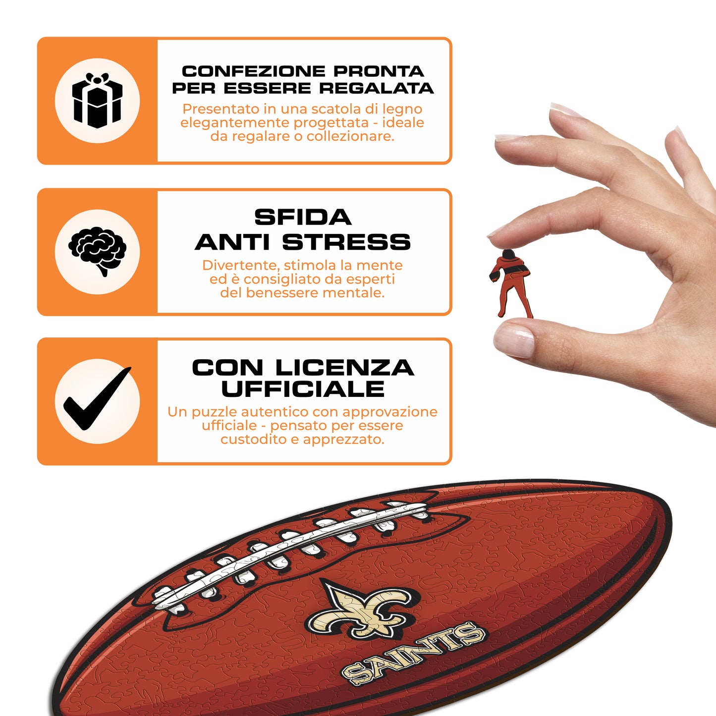 Palla New Orleans Saints™ - Puzzle di Legno
