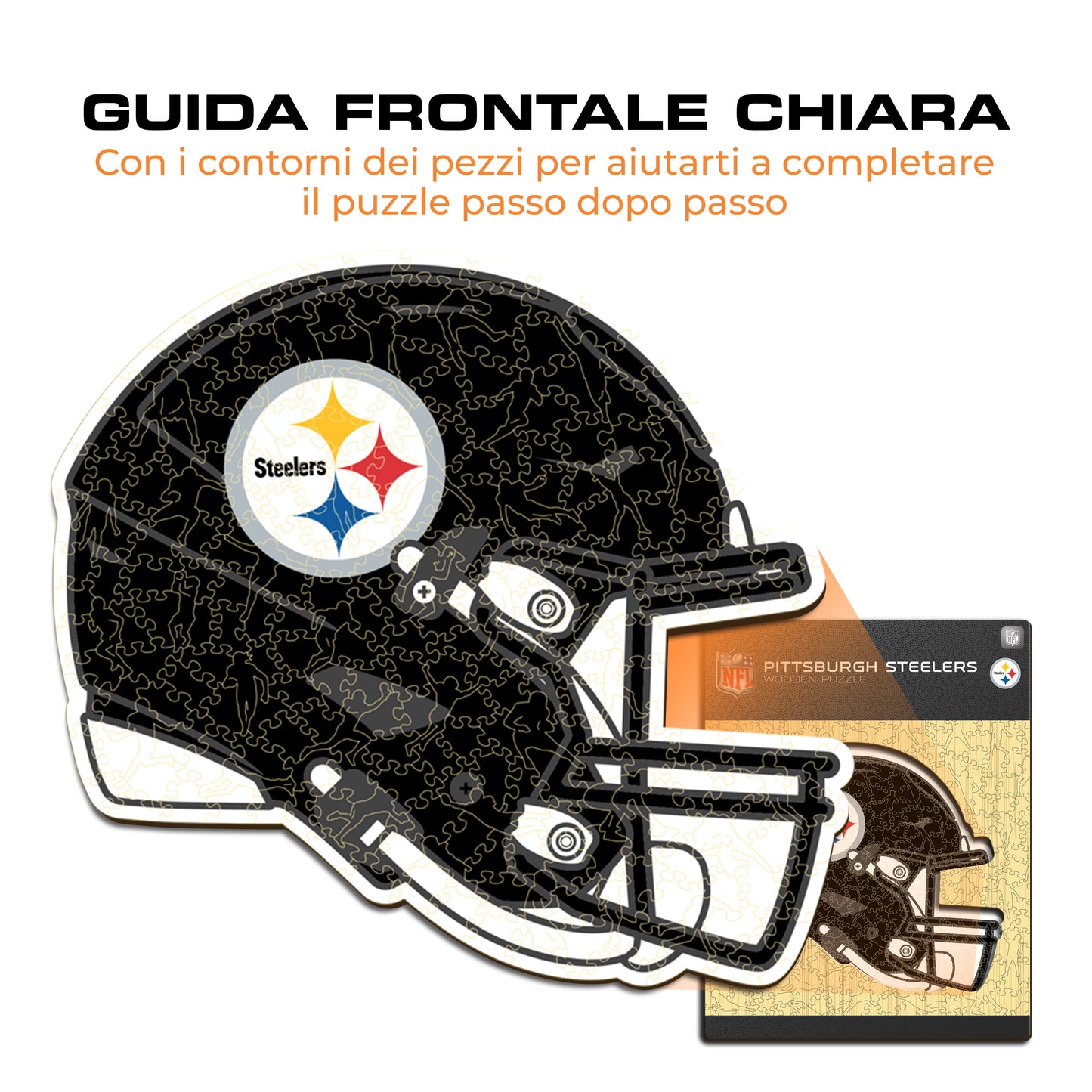 Casco Pittsburgh Steelers™ - Puzzle di Legno