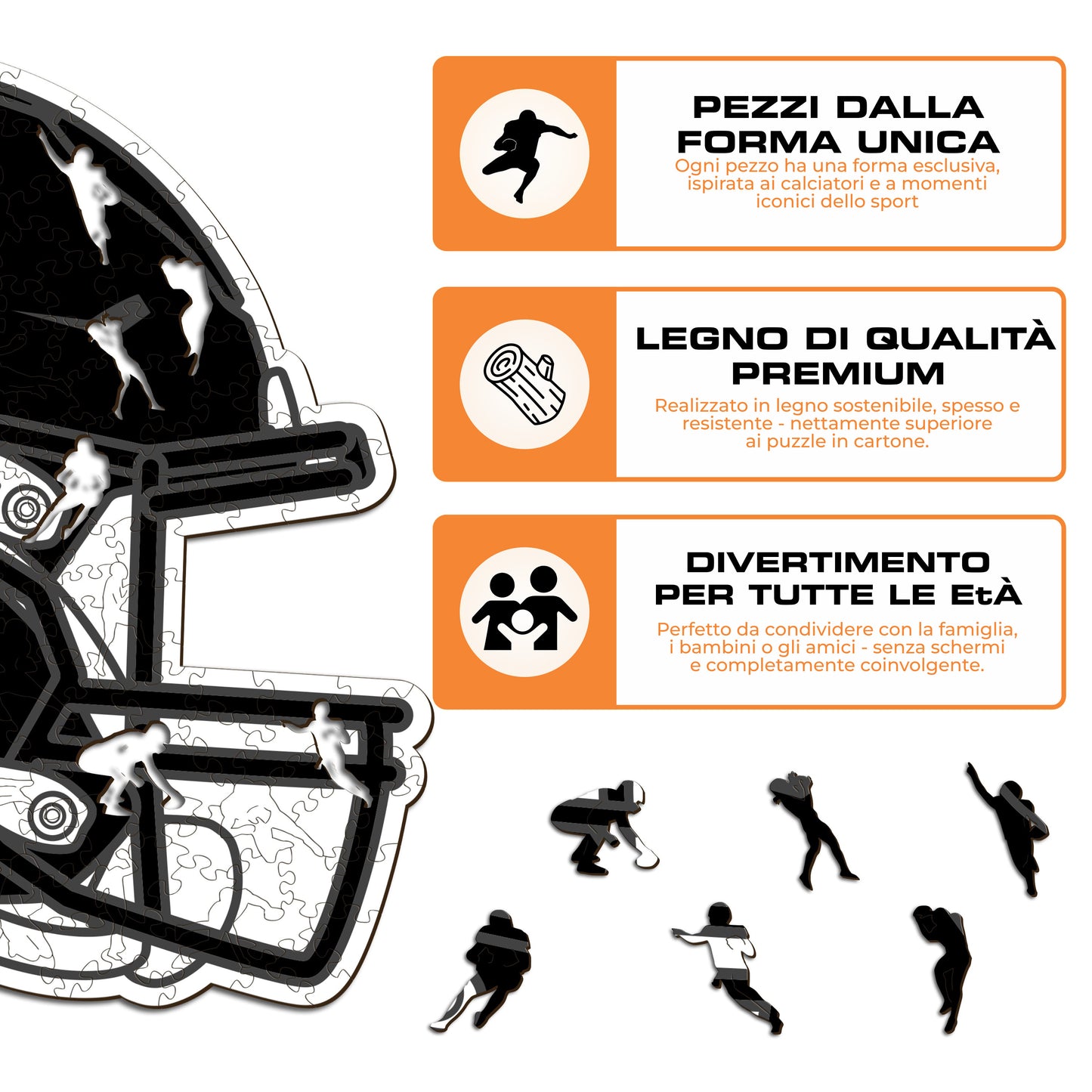Casco Pittsburgh Steelers™ - Puzzle di Legno