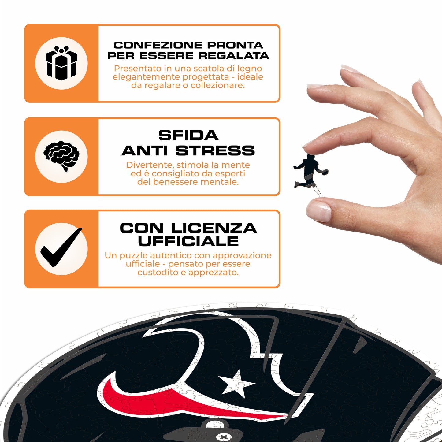 Casco Houston Texans™ - Puzzle di Legno