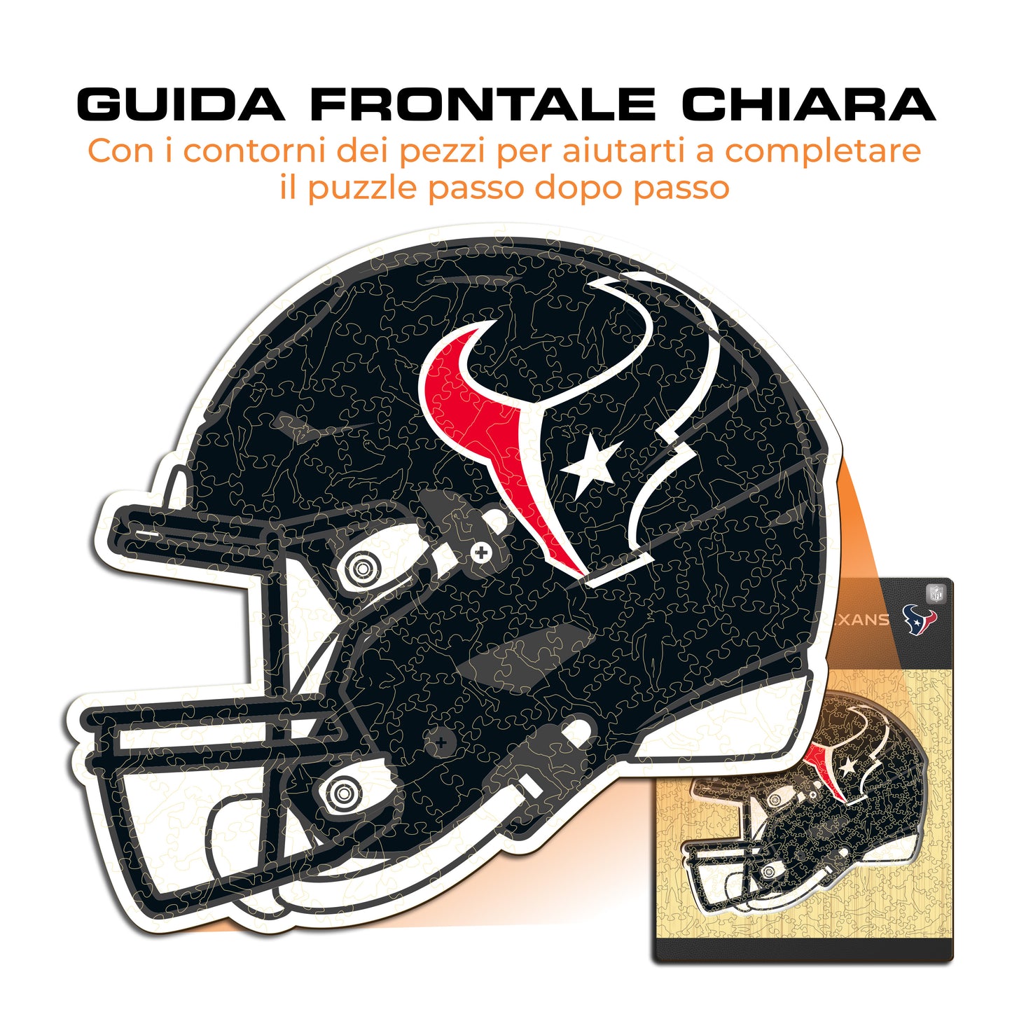 Casco Houston Texans™ - Puzzle di Legno