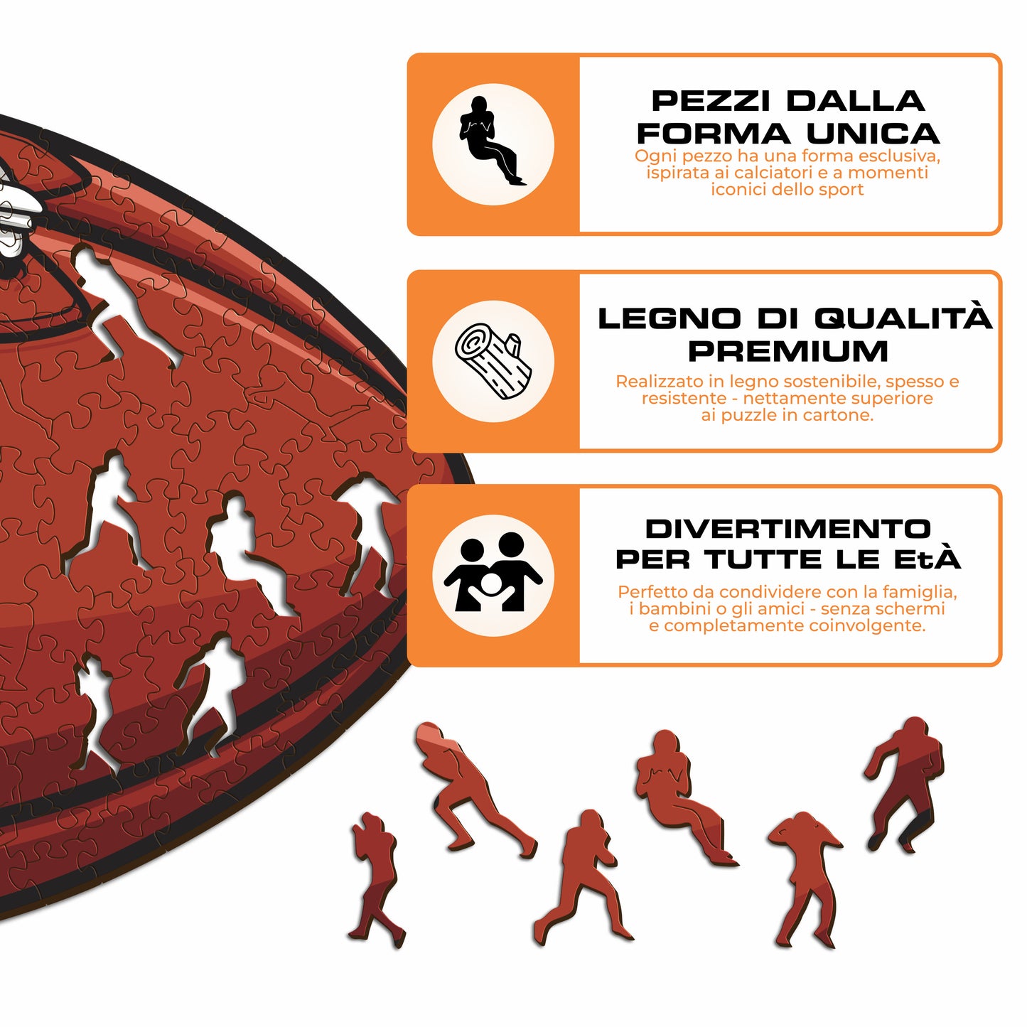 Palla Houston Texans™ - Puzzle di Legno