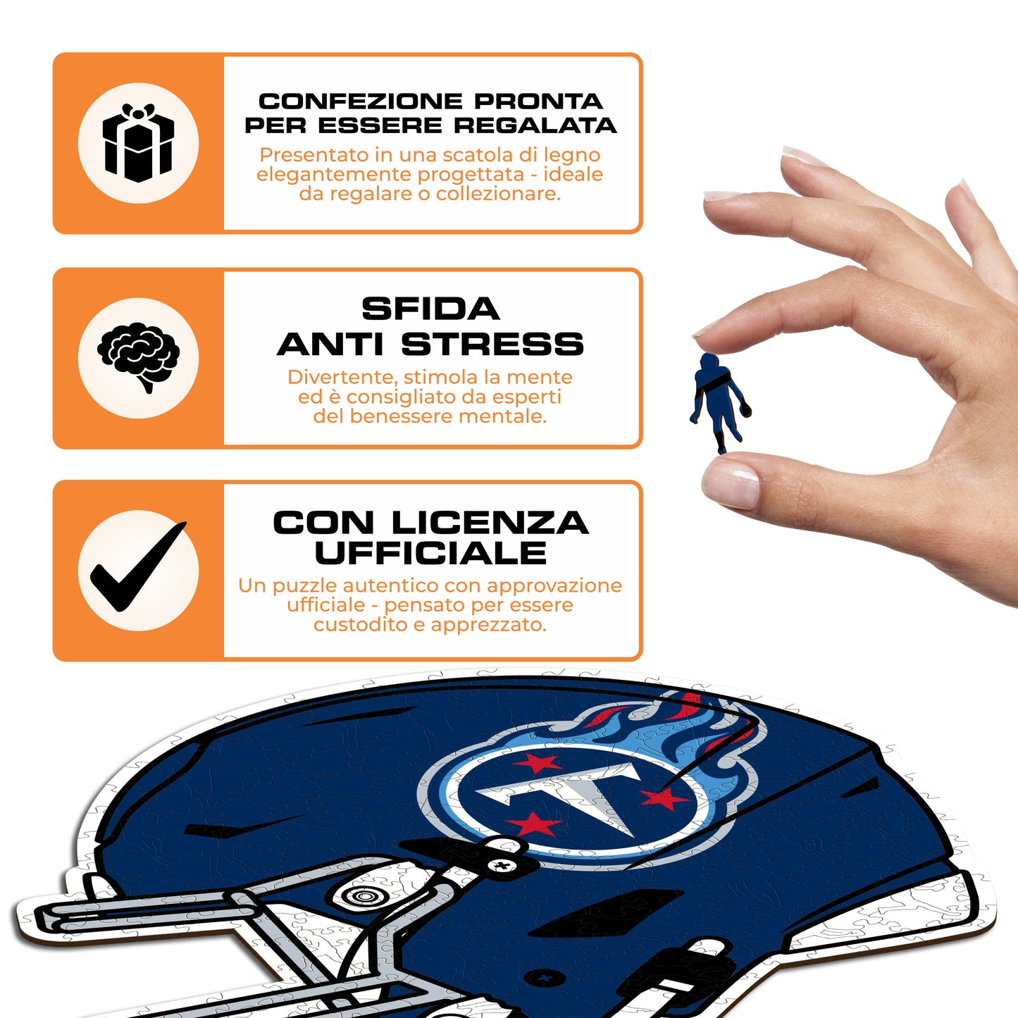 Casco Tennessee Titans™ - Puzzle di Legno