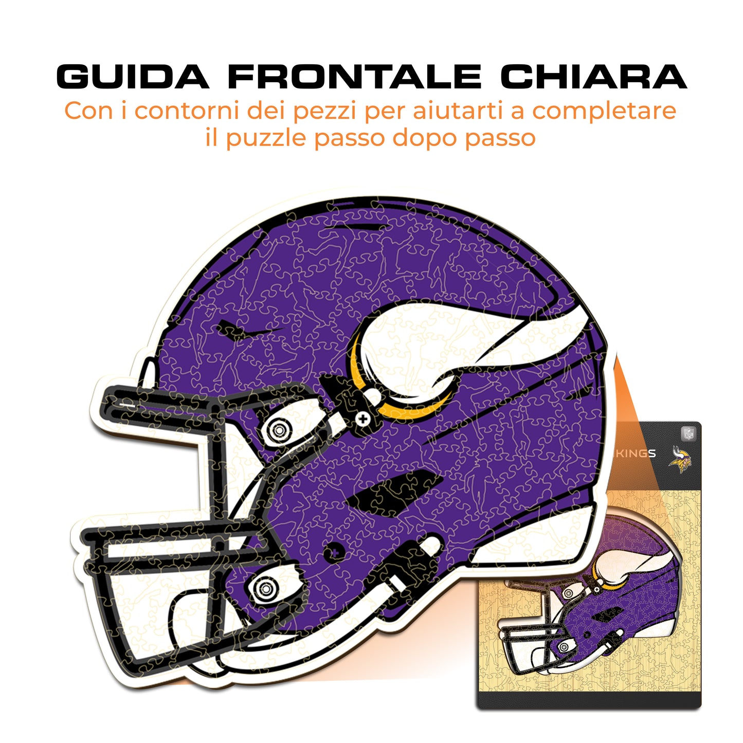 Casco Minnesota Vikings™ - Puzzle di Legno