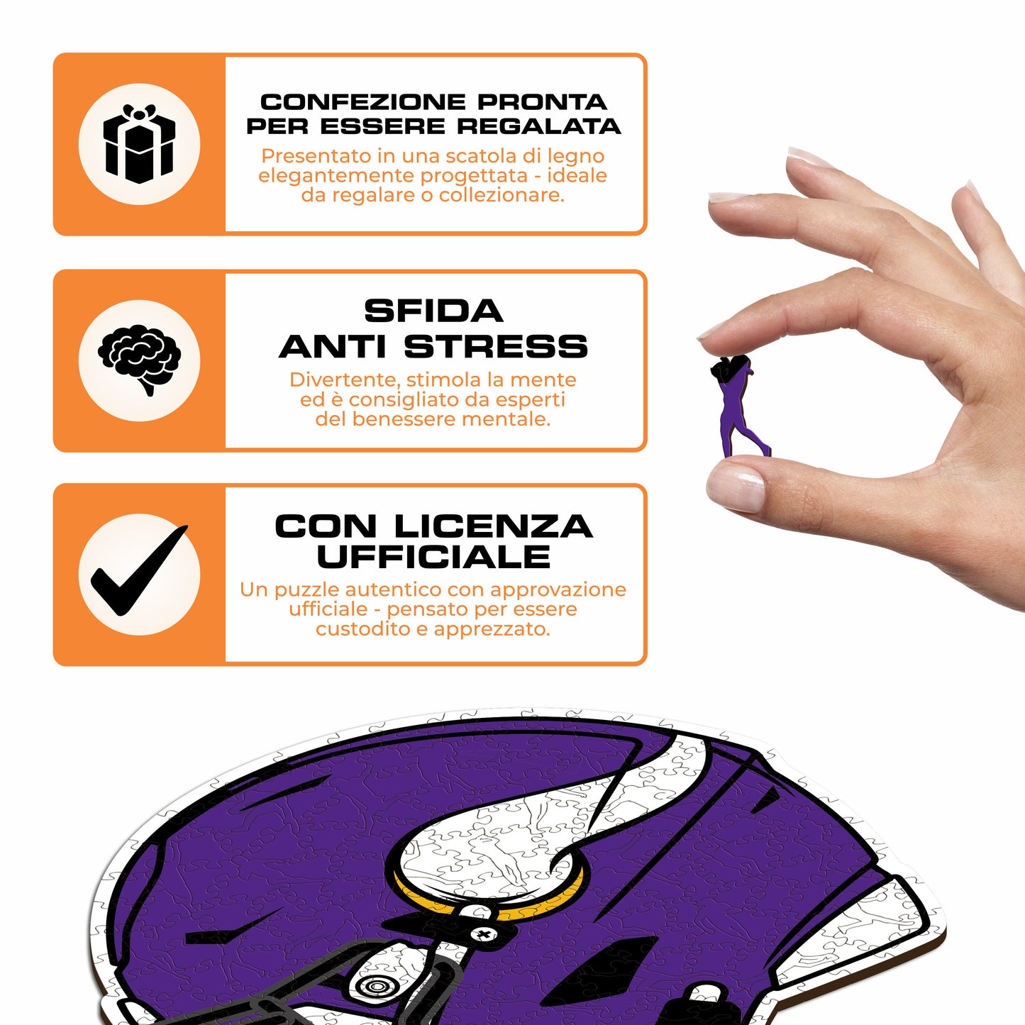 Casco Minnesota Vikings™ - Puzzle di Legno