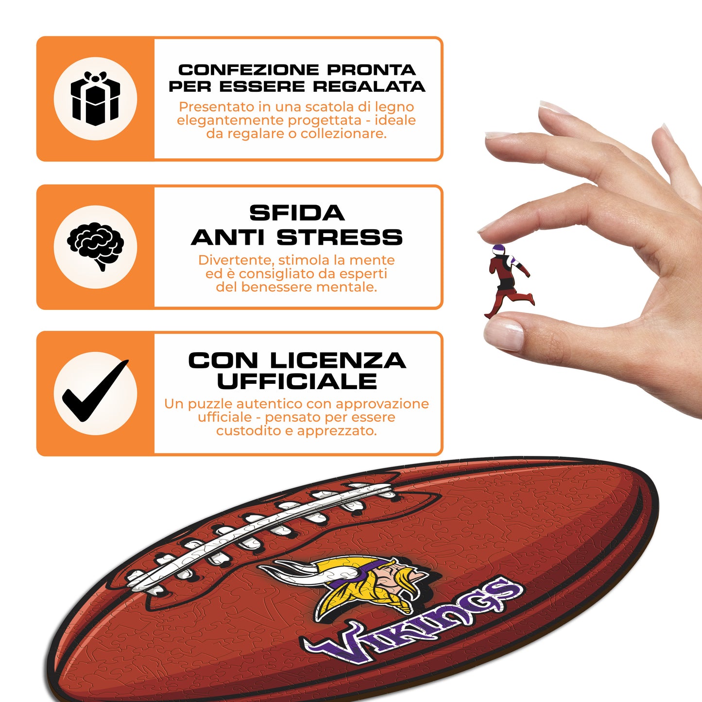 Palla Minnesota Vikings™ - Puzzle di Legno