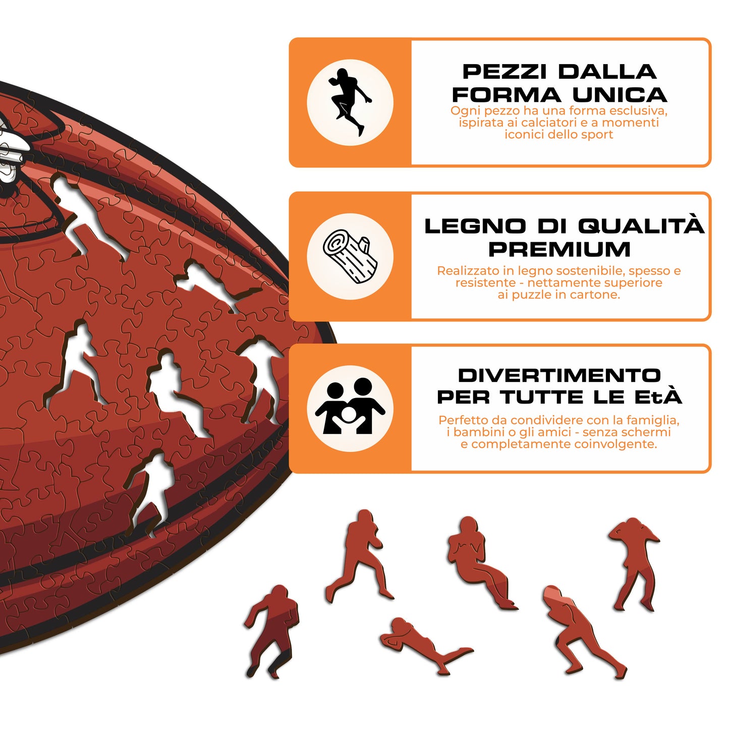 Palla Arizona Cardinals™ - Puzzle di Legno