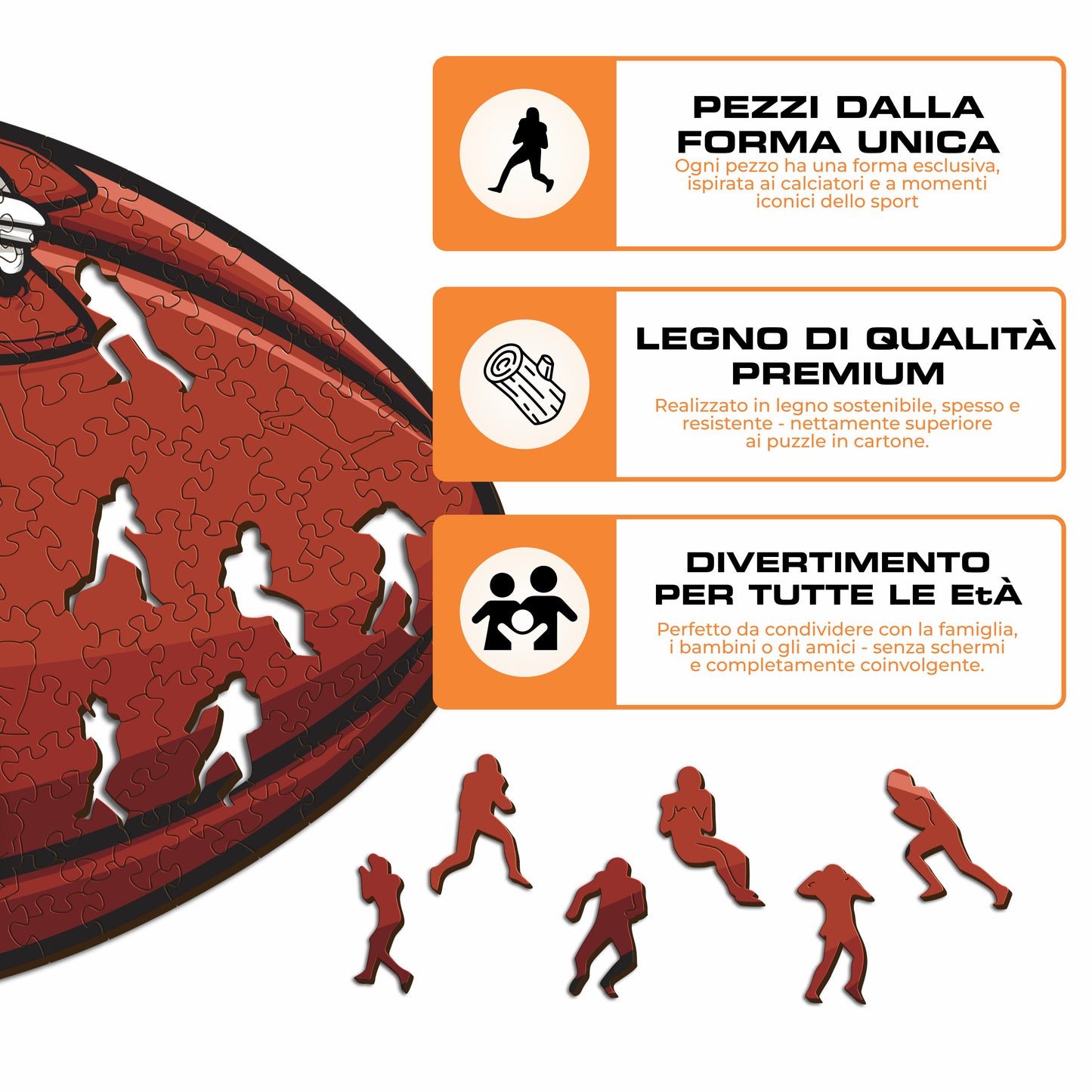 Palla Atlanta Falcons™ - Puzzle di Legno